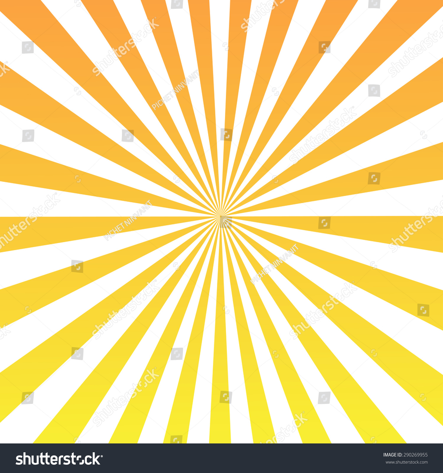 Sun Orange Rays Burst White Background Stock Vector (Royalty Free ...