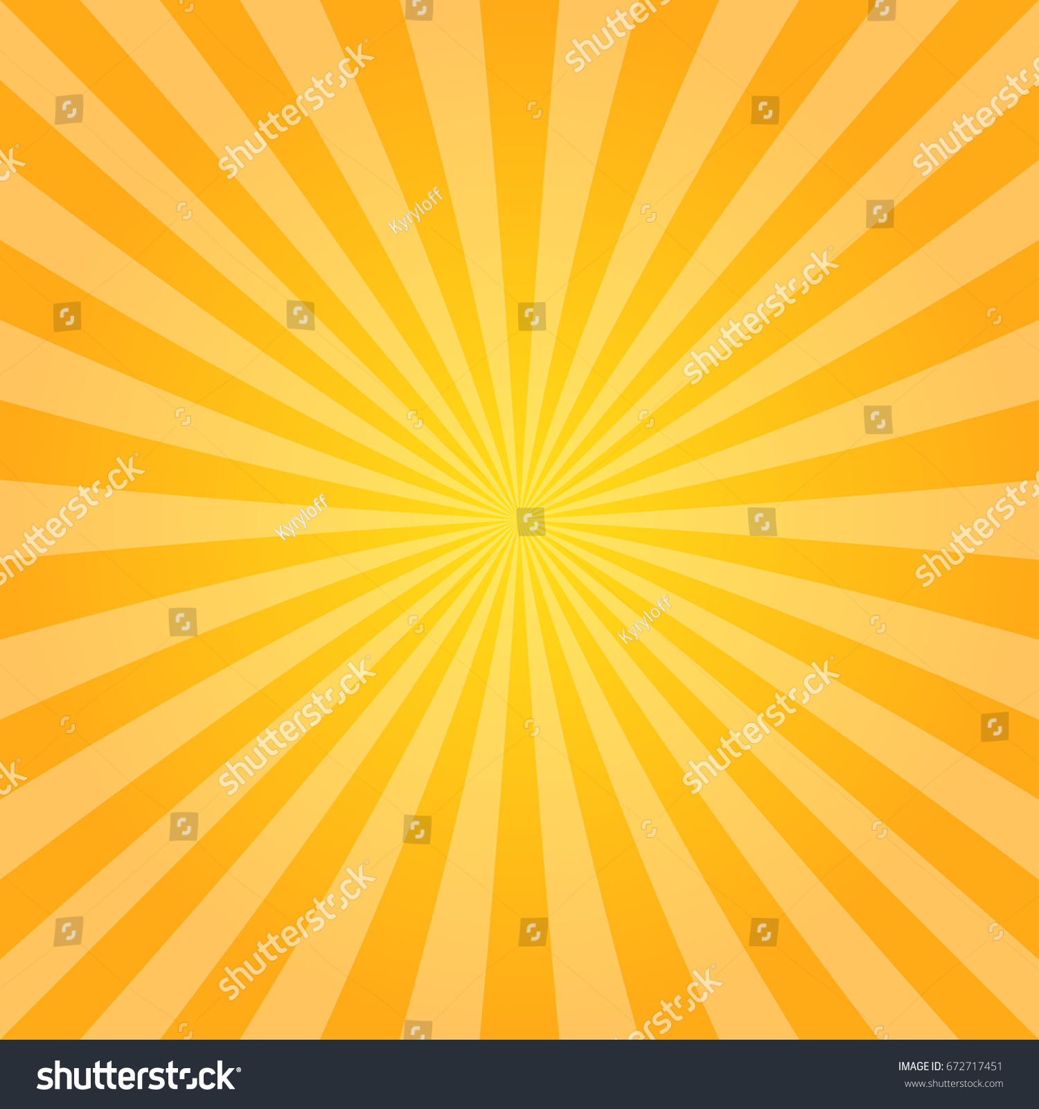 Sun Rays Vector Illustration Stock Vector (Royalty Free) 672717451 ...