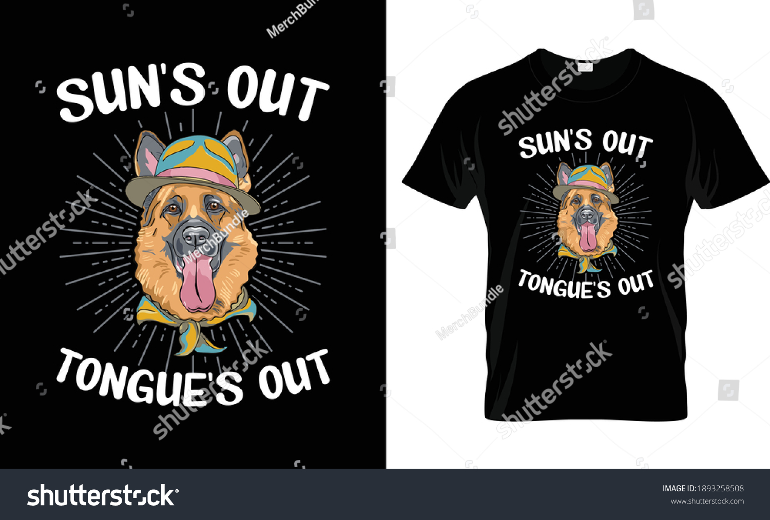 Suns Out Tongues Out T Shirt Stock Vector Royalty Free 1893258508