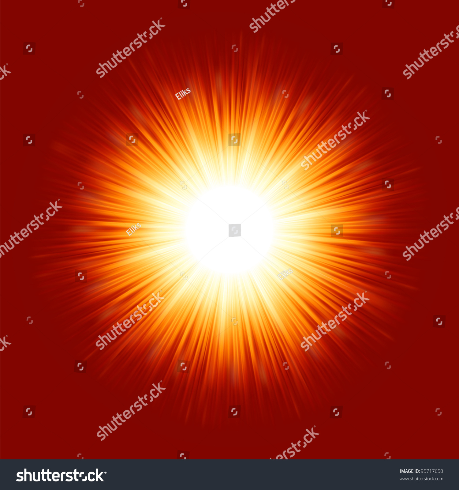 Sunburst Rays Of Sunlight. Eps 8 Vector File Included - 95717650 ...