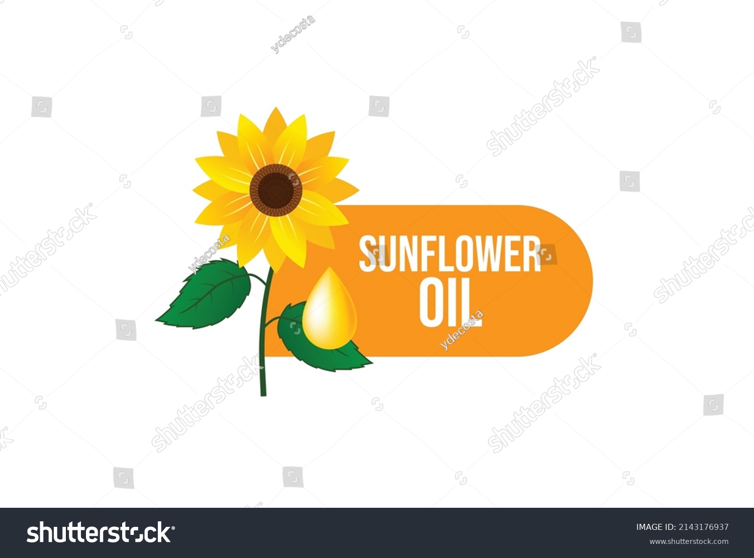 Sunflower Oil Label Design Packaging Design Stock Vector (Royalty Free ...