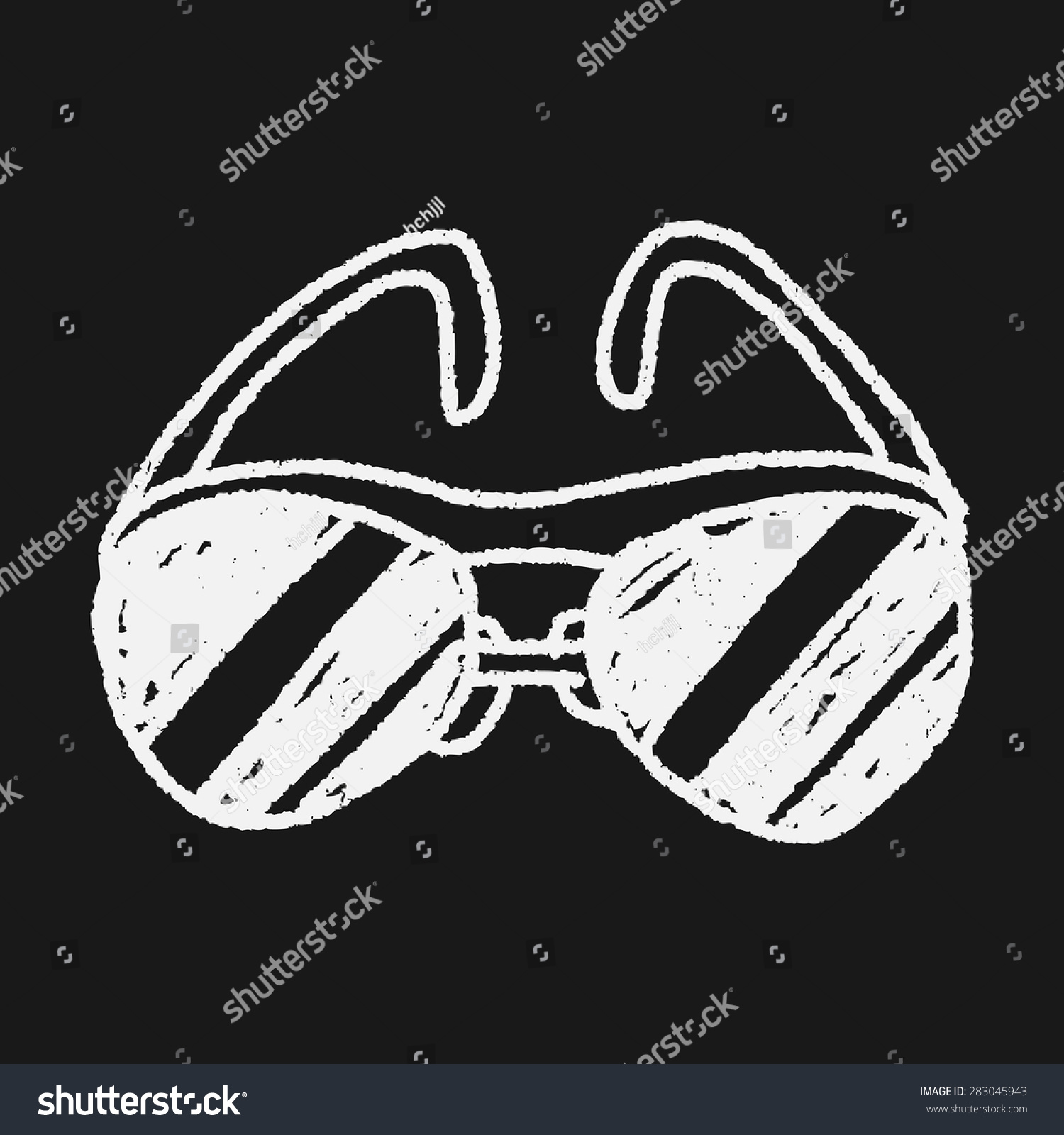 Sunglasses Doodle Stock Vector (Royalty Free) 283045943 Shutterstock