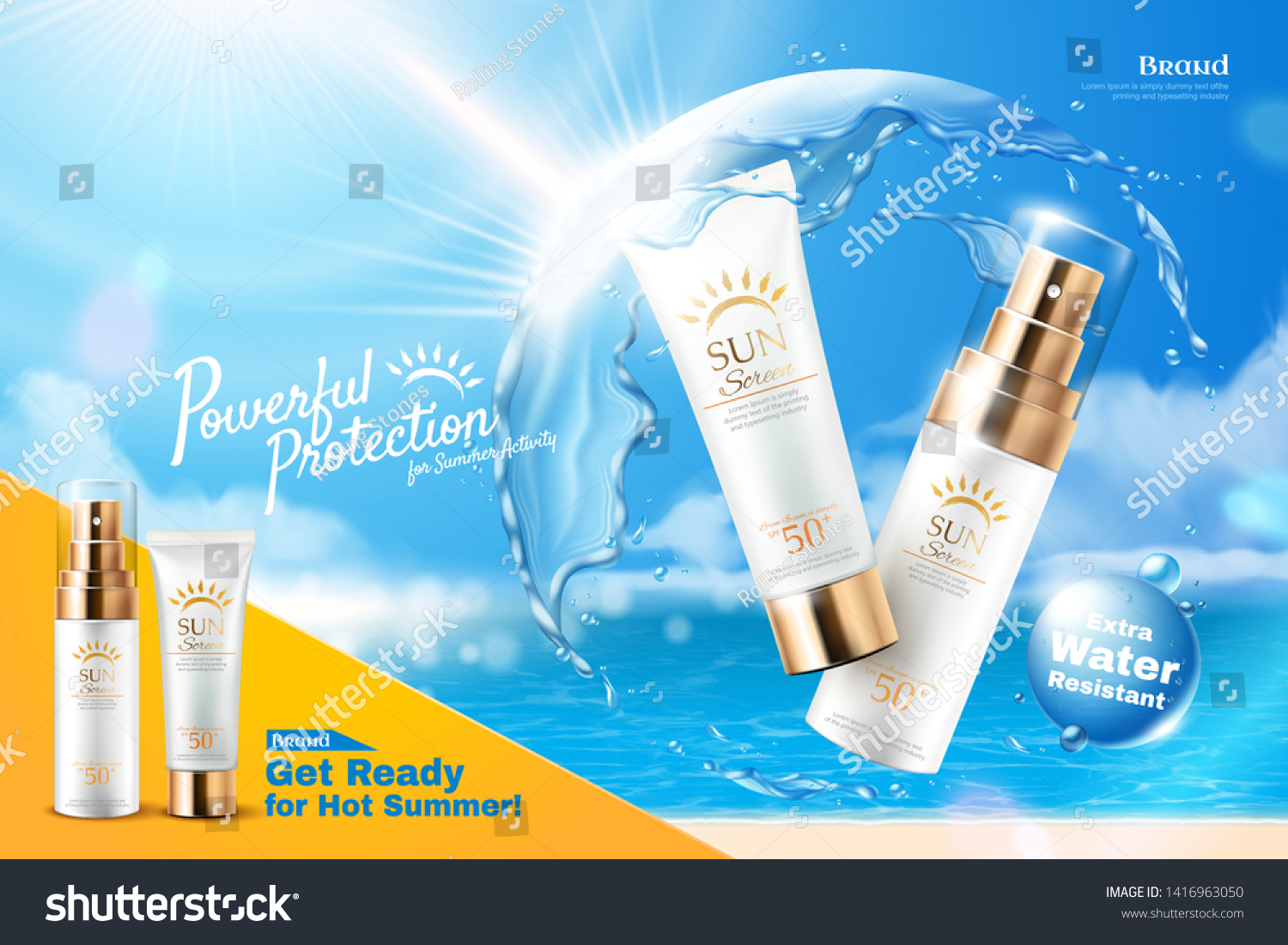 Sun cream ads Images, Stock Photos & Vectors | Shutterstock