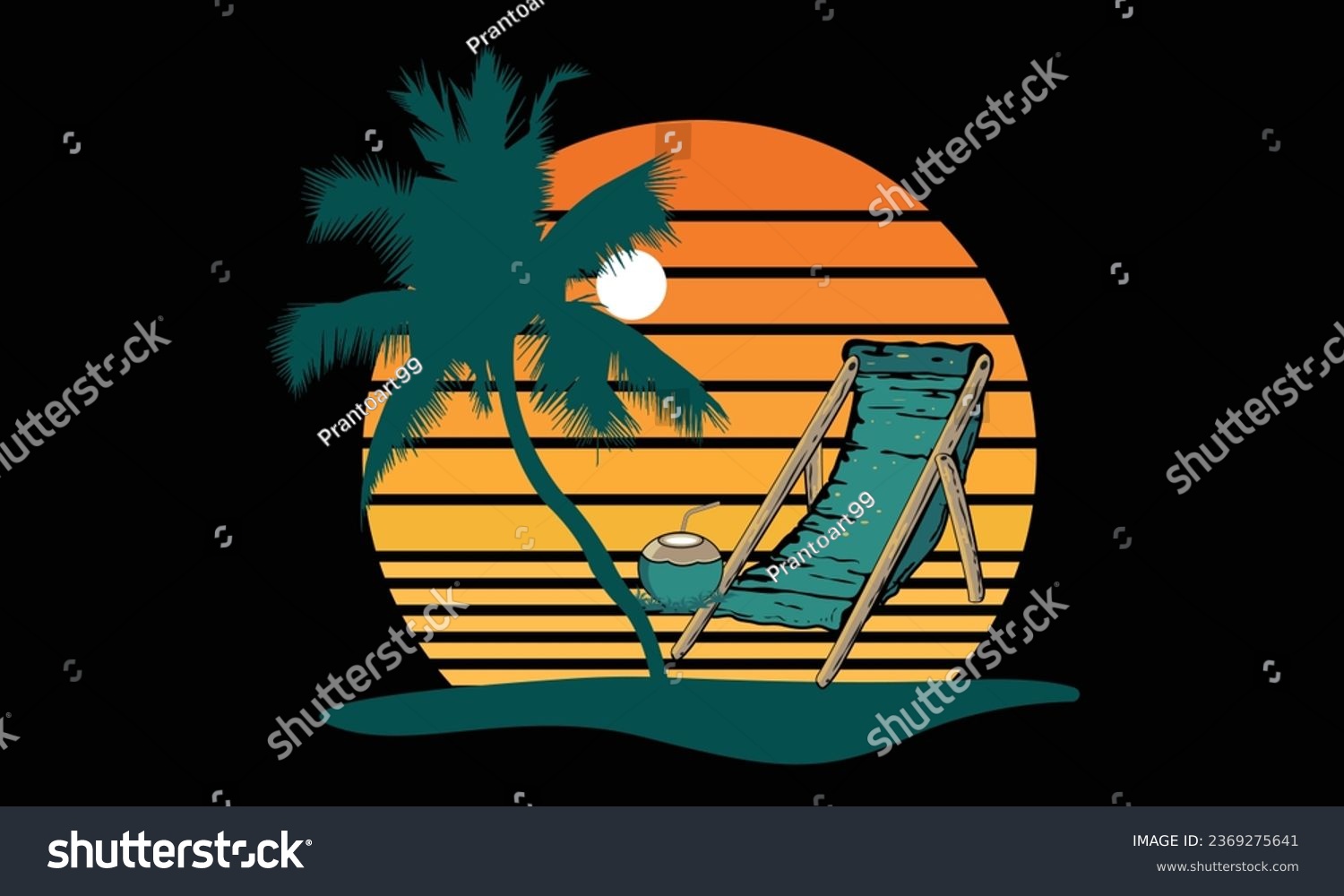 SVG of Sunset Beach Chair California Surfing Design,
California Surfing Boats Colorful Beach Illustration Design, Hello, Summer California Beach Vector T-shirt Design. svg