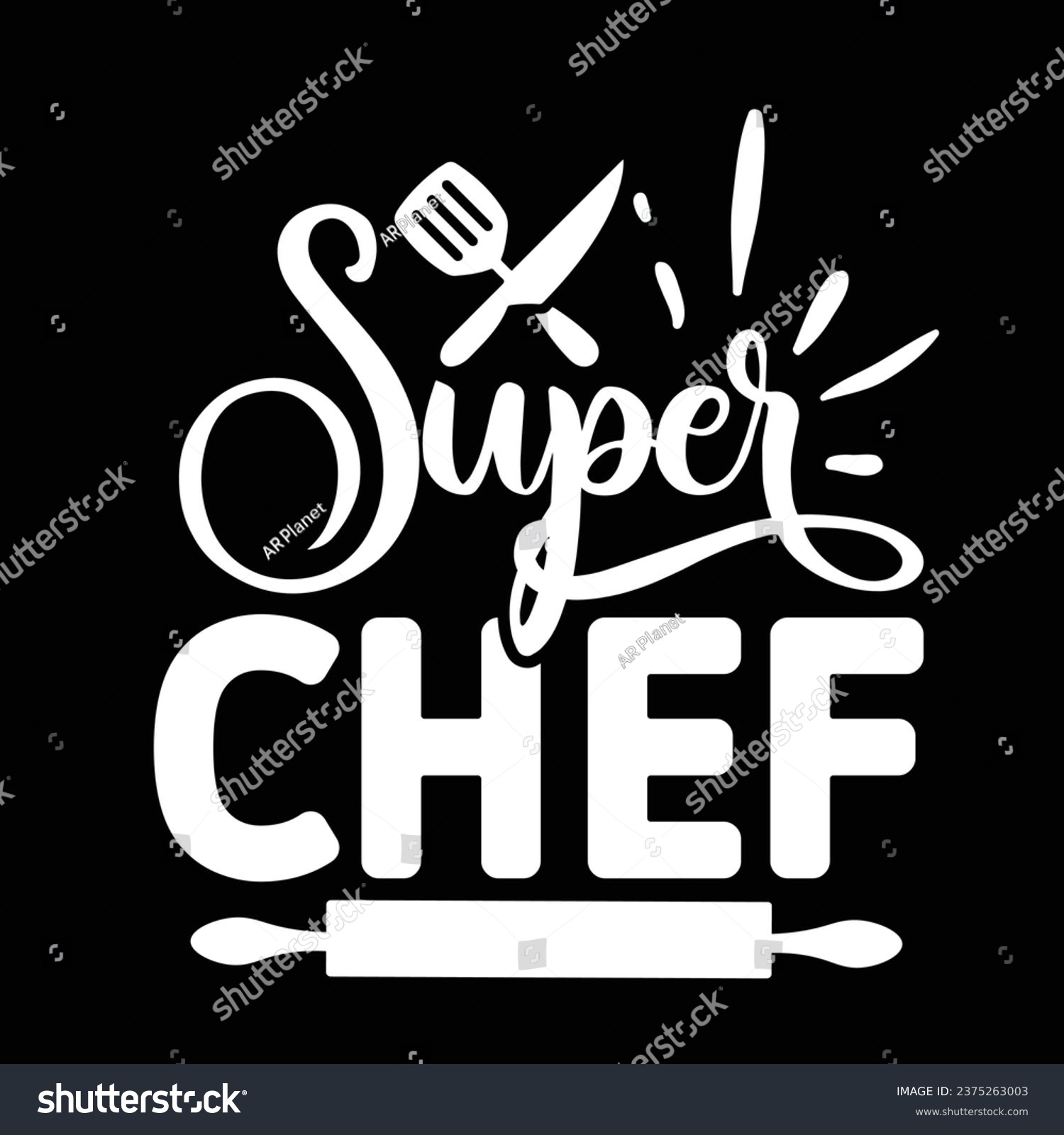 SVG of Super chef - Apron design svg
