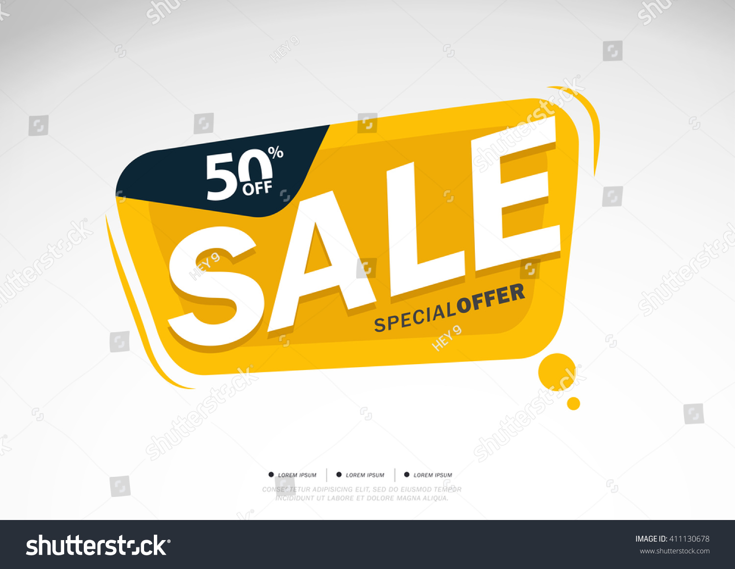 Super Sale Special Offer 50 Off Stock Vector (Royalty Free) 411130678 ...