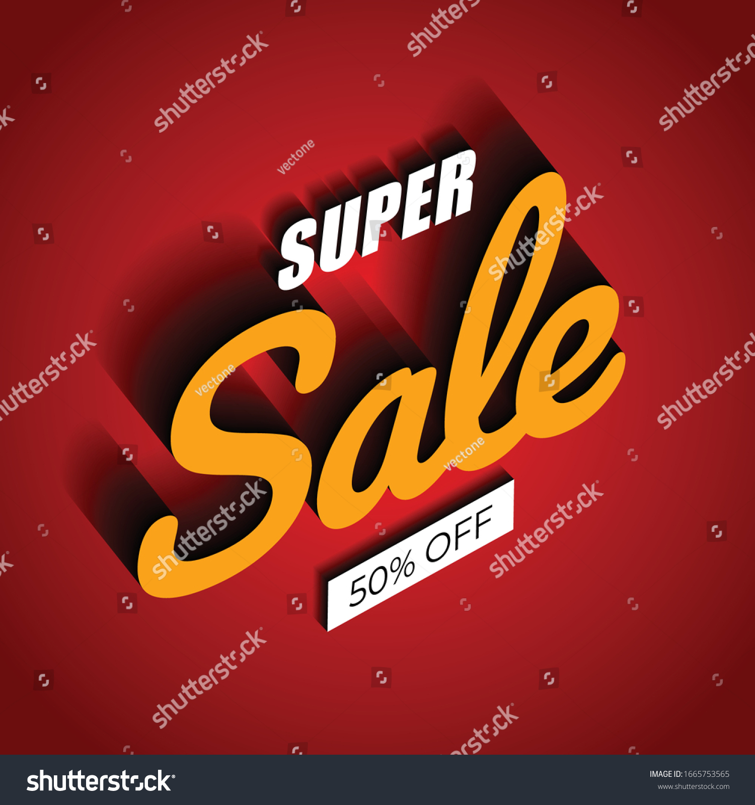 Super Sale Banner Template Online Shop Stock Vector Royalty Free