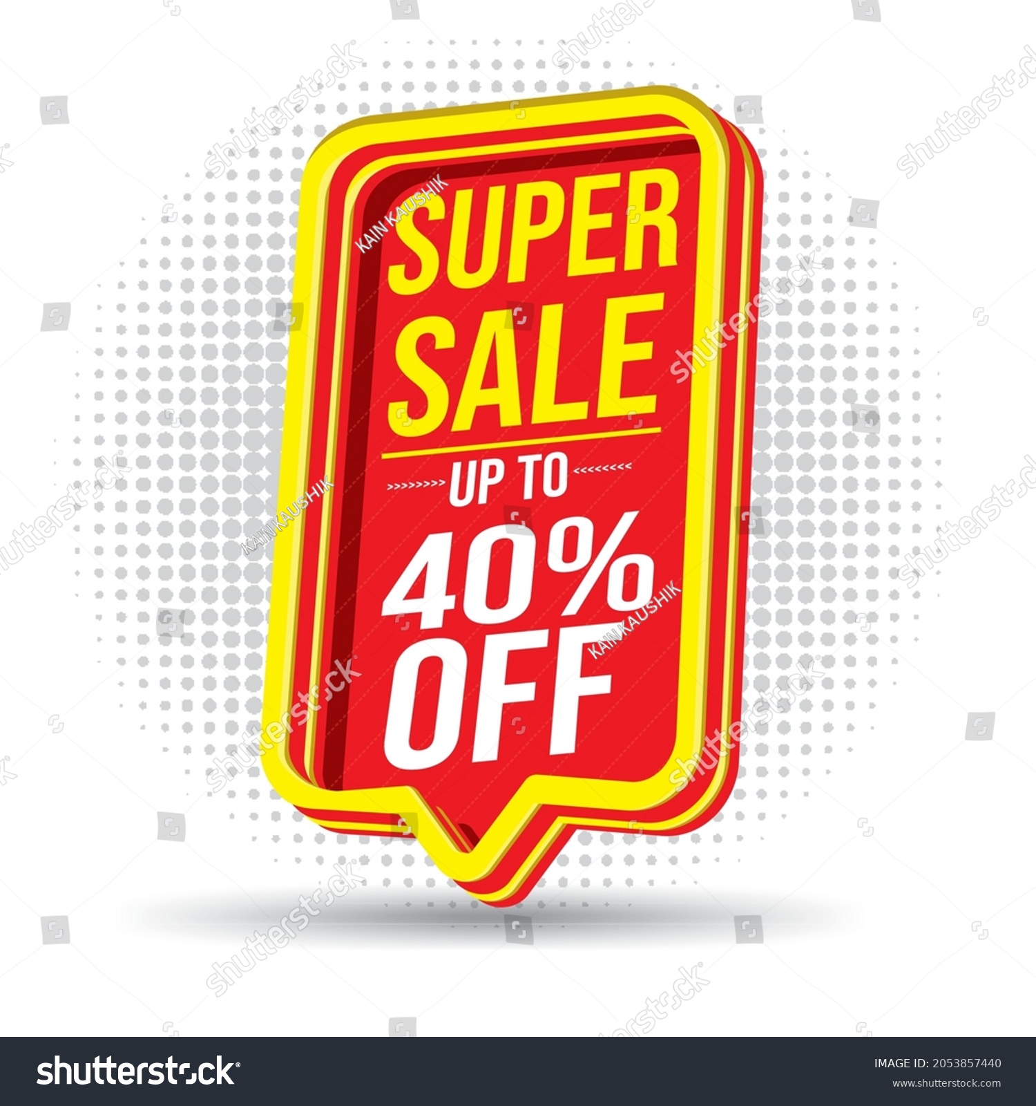 SVG of Super Sale Red 3d Text Box, up to 40%, elements with designs, sales, offers, discounts, special, ultimate, unlimited, big, 40% offers, upto, yearend sale, mega sale, latest, special, shop now svg