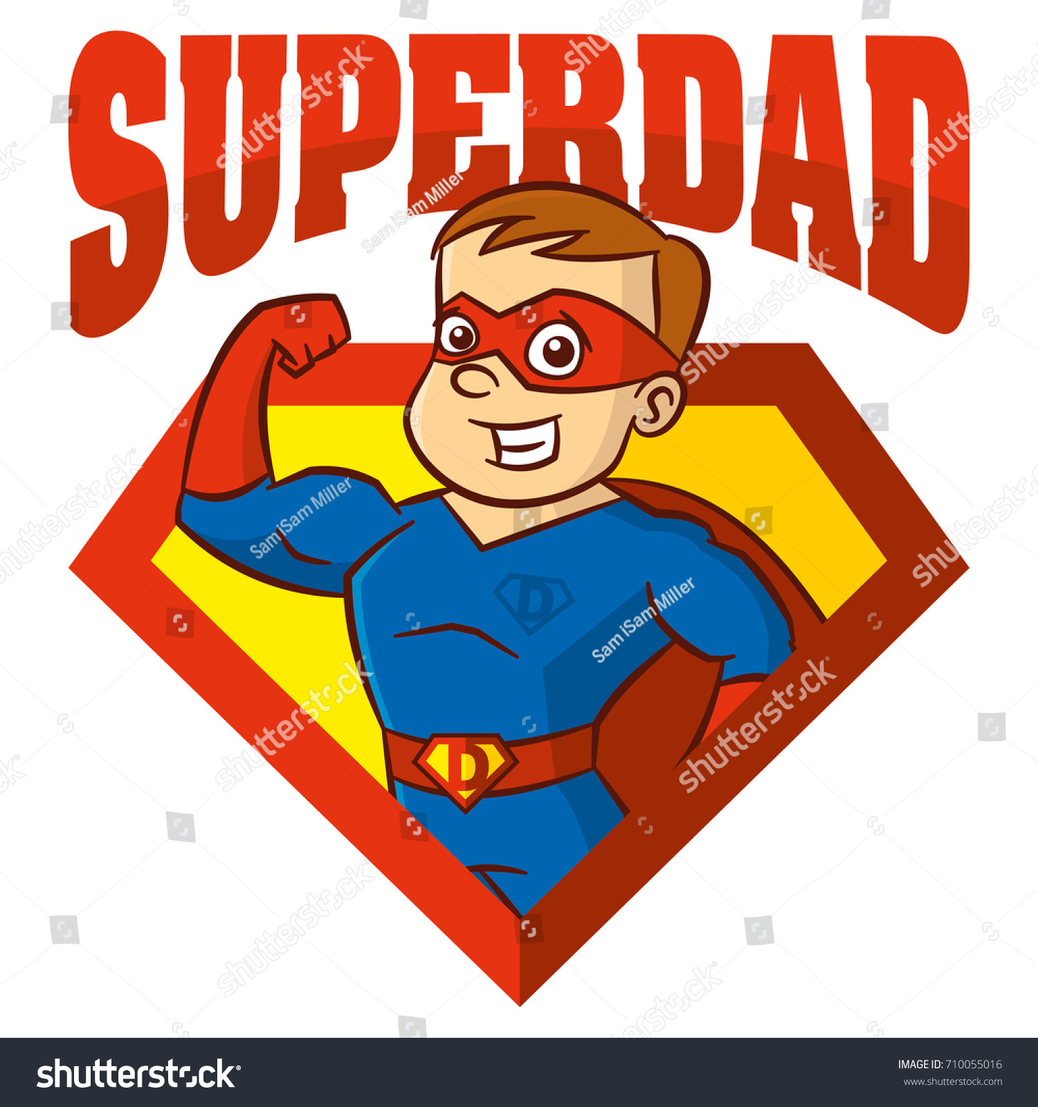 Superdad El Mejor Personaje De Caricatura Vector De Stock Libre De Stock Vector Superdad The Best Superhero Man Cartoon Character Isolated Vector Illustration 710055016