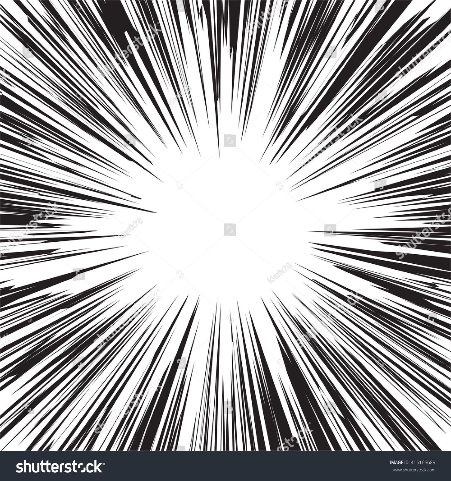 Superhero Framecomic Book Black White Radial Stock Vector (Royalty Free ...