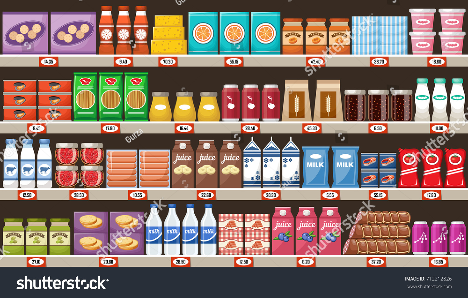 476 Cereal shelf Stock Illustrations, Images & Vectors | Shutterstock