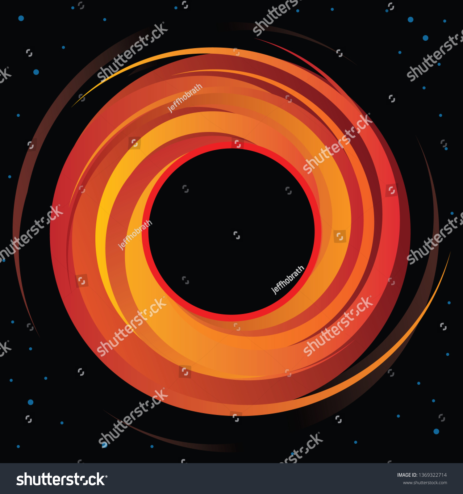 Supermassive Black Hole Vector Graphic Stock Vector (Royalty Free ...