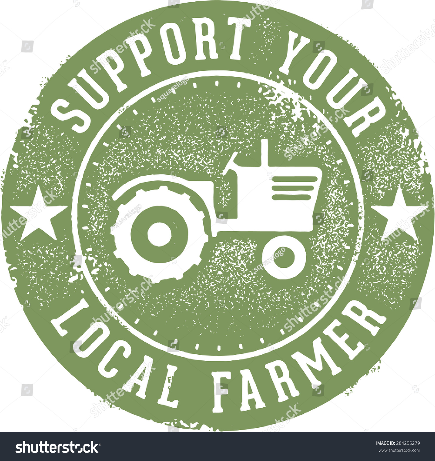 Les évêques appellent à une réflexion sur “le témoignage et la vocation de l’agriculteur dans la vie locale” Stock-vector-support-your-local-farmer-stamp-284255279