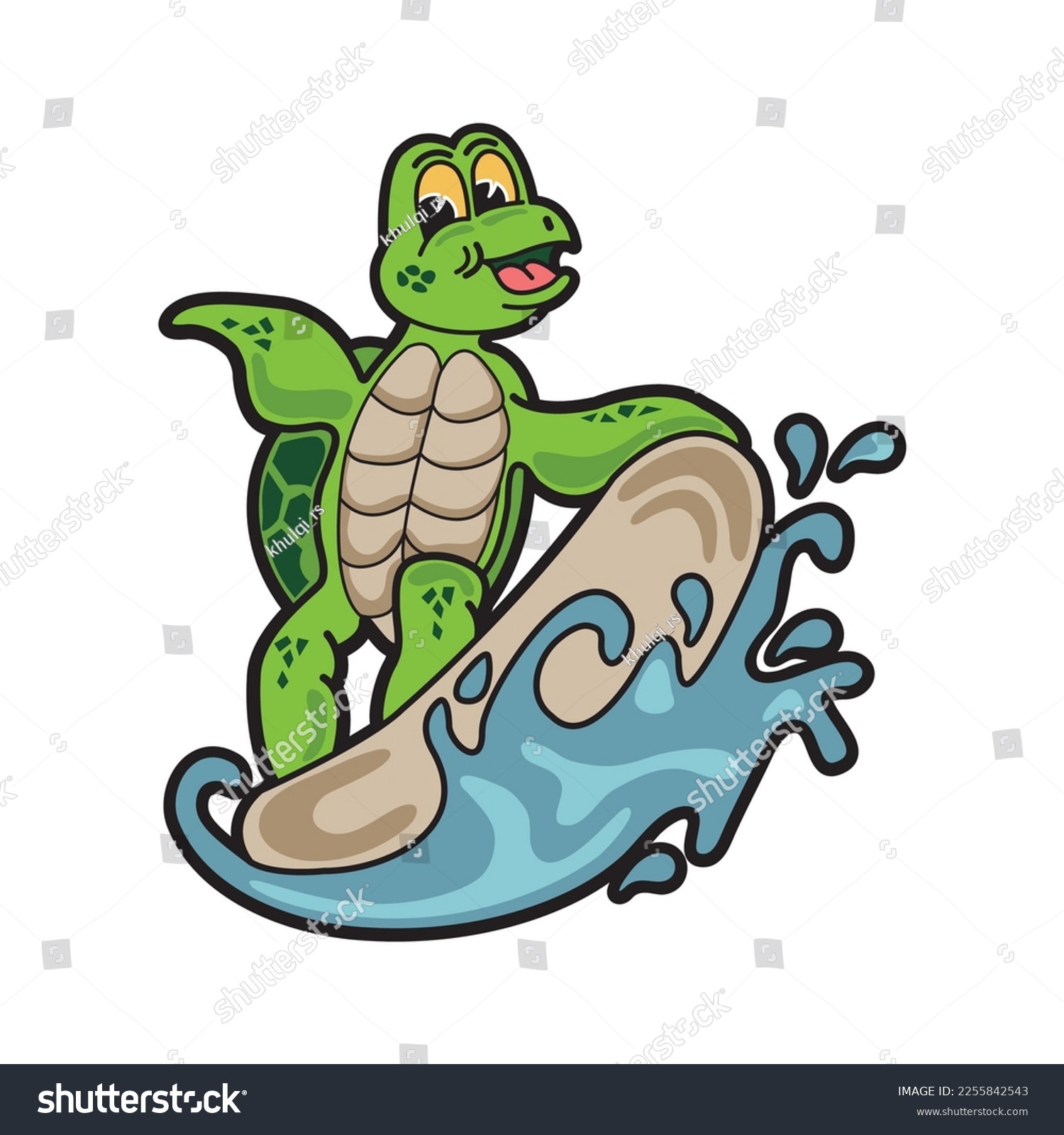 SVG of Surf Turtle.mascot design.logo
cartoon vector Illustration svg