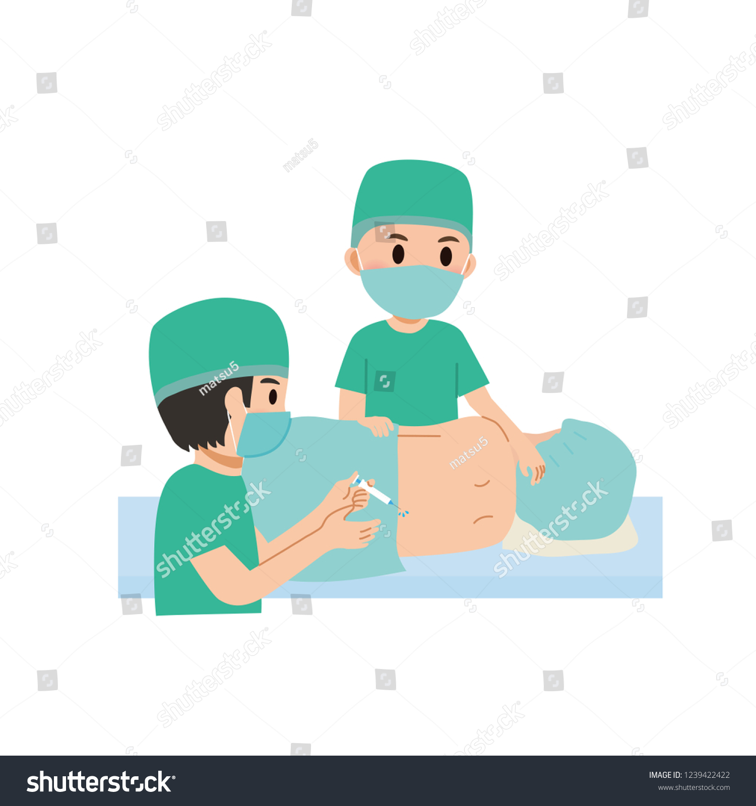 Surgical Anesthesia Illustration Stock Vector (Royalty Free) 1239422422