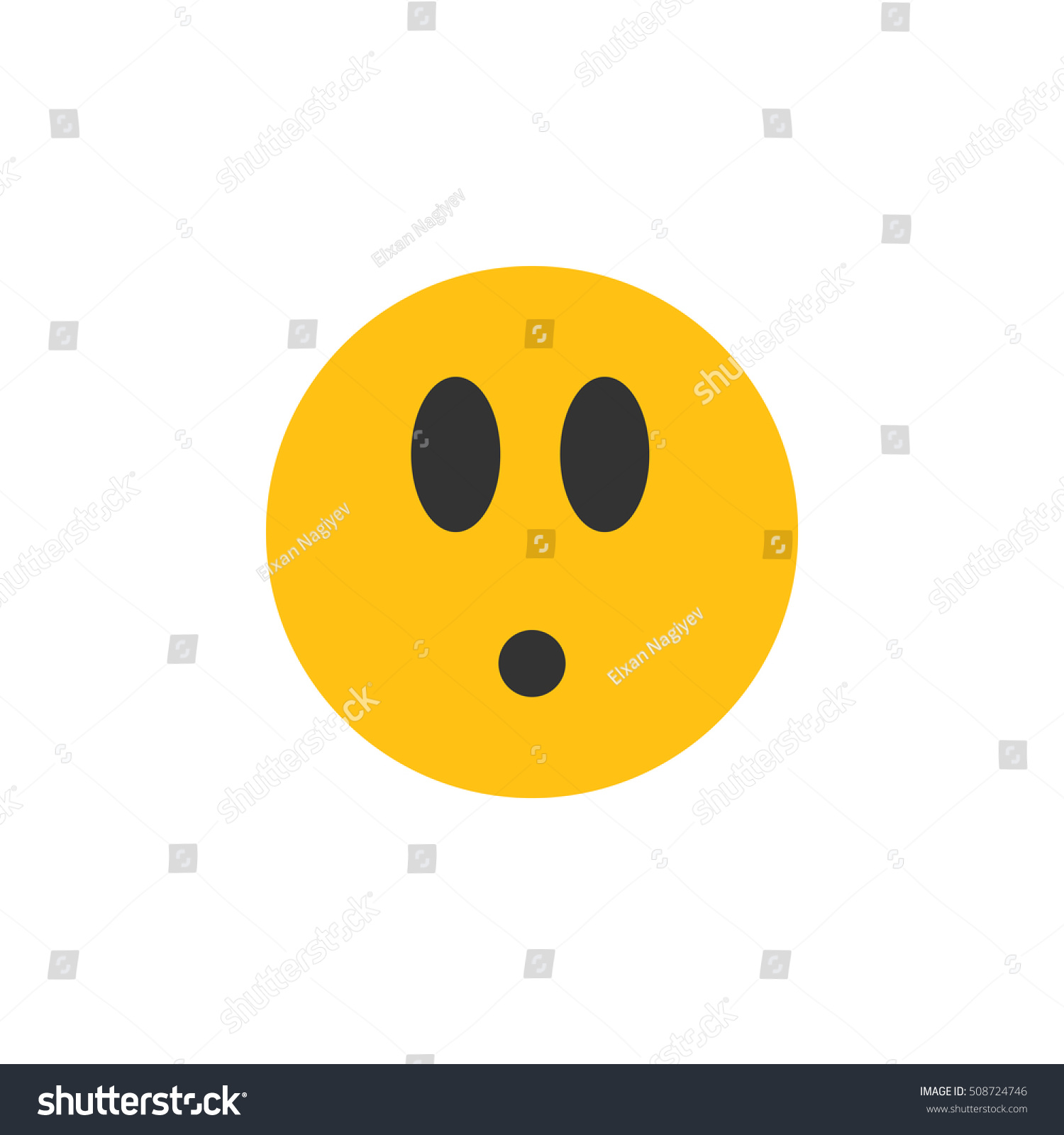 Surprised Emoji Icon Stock Vector 508724746 - Shutterstock