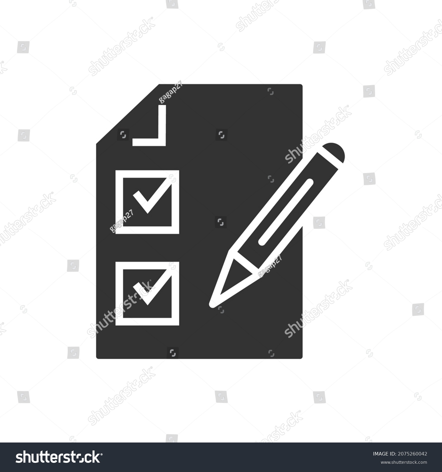 Survey Icon Icons Symbol Vector Elements Stock Vector (Royalty Free ...