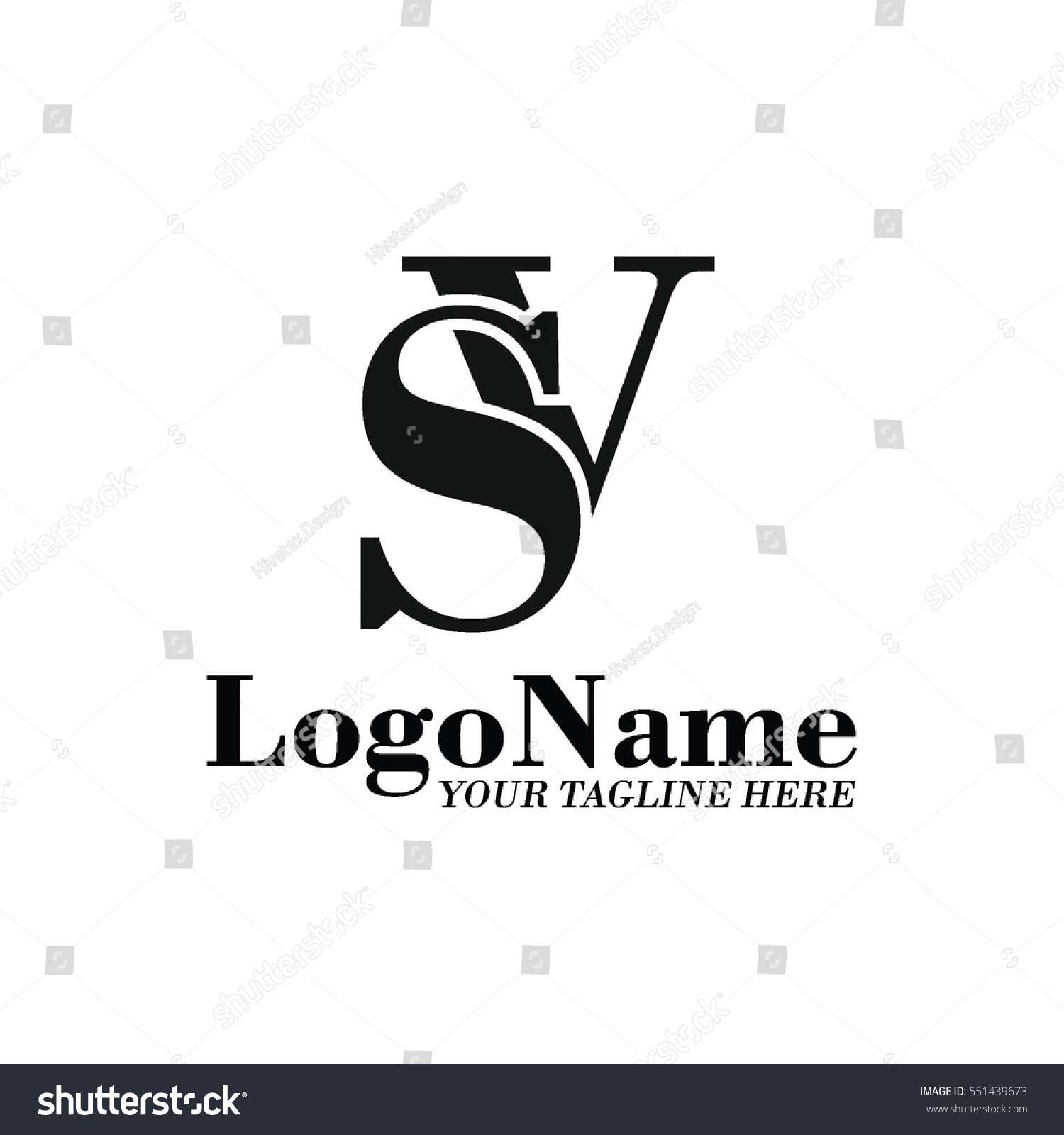 Sv Logo Stock Vector 551439673 - Shutterstock