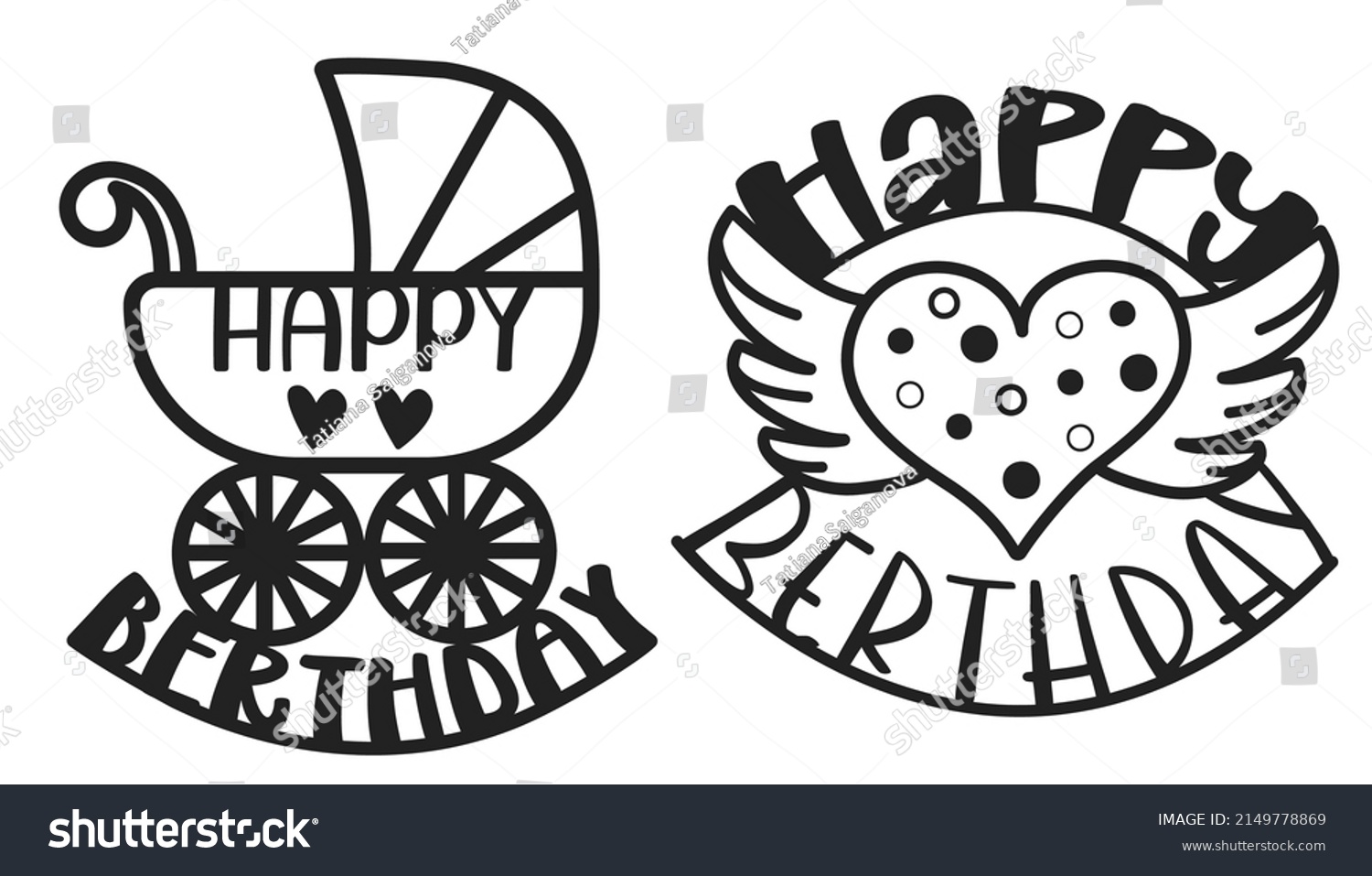 SVG of SVG birthday cake decor topper svg
