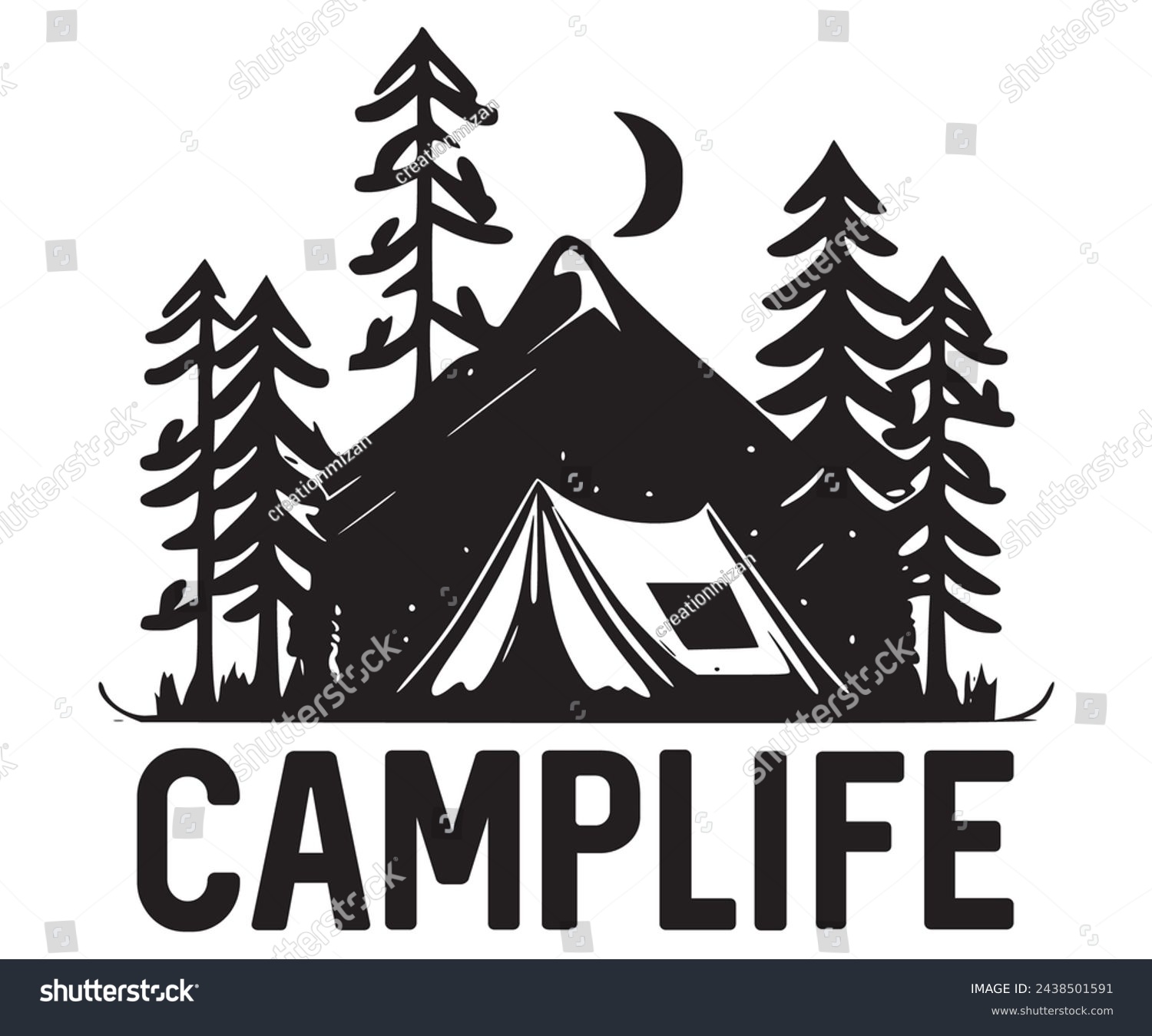SVG of Svg,Camping Svg,Hiking,Funny Camping,Adventure,Summer Camp,Happy Camper,Camp Life,Camp Saying,Camping Shirt svg
