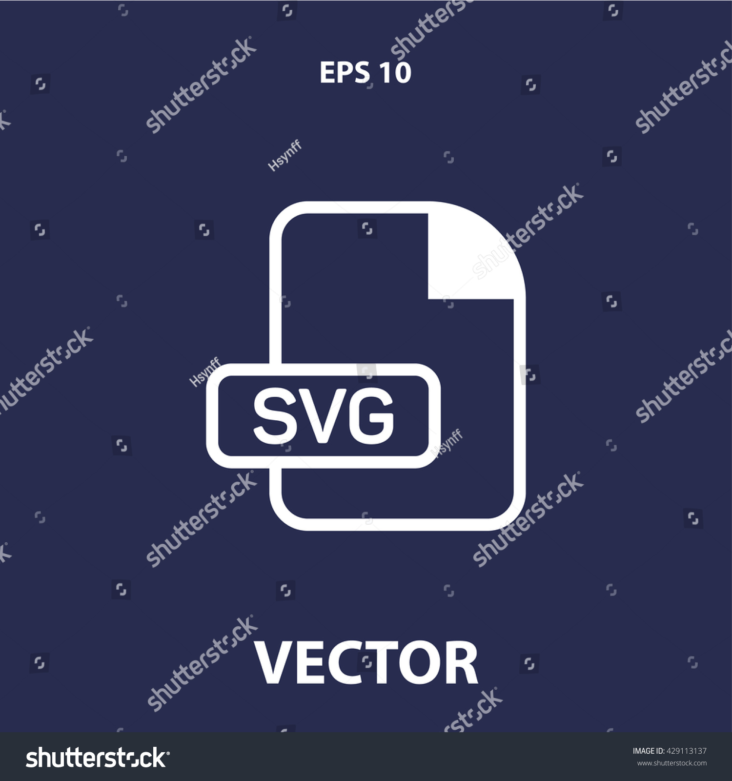 Svg File Format Icon Svg File Stock Vector (Royalty Free) 429113137 ...