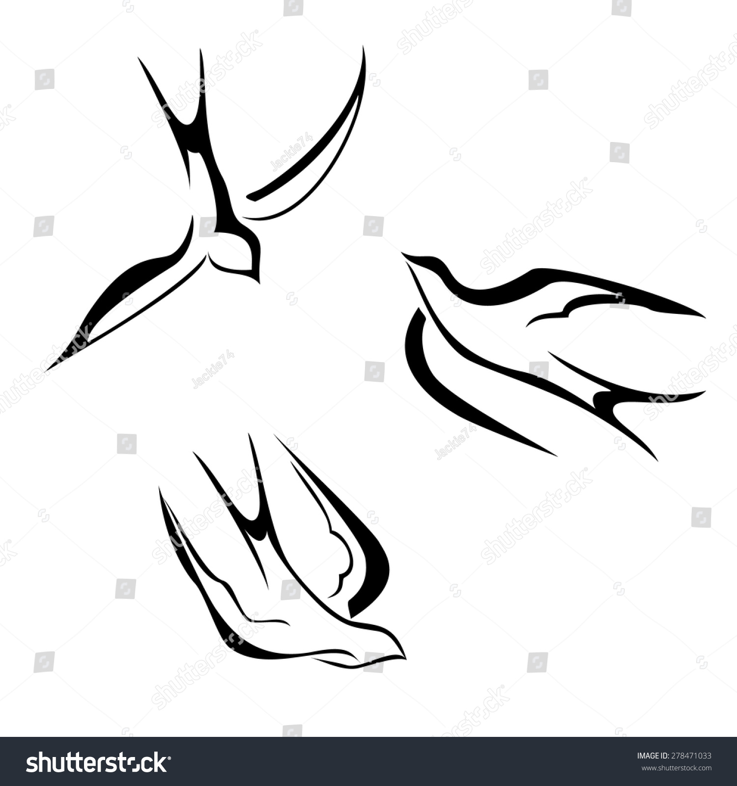Swallow Bird Vector Logo Design Stock Vector 278471033 - Shutterstock