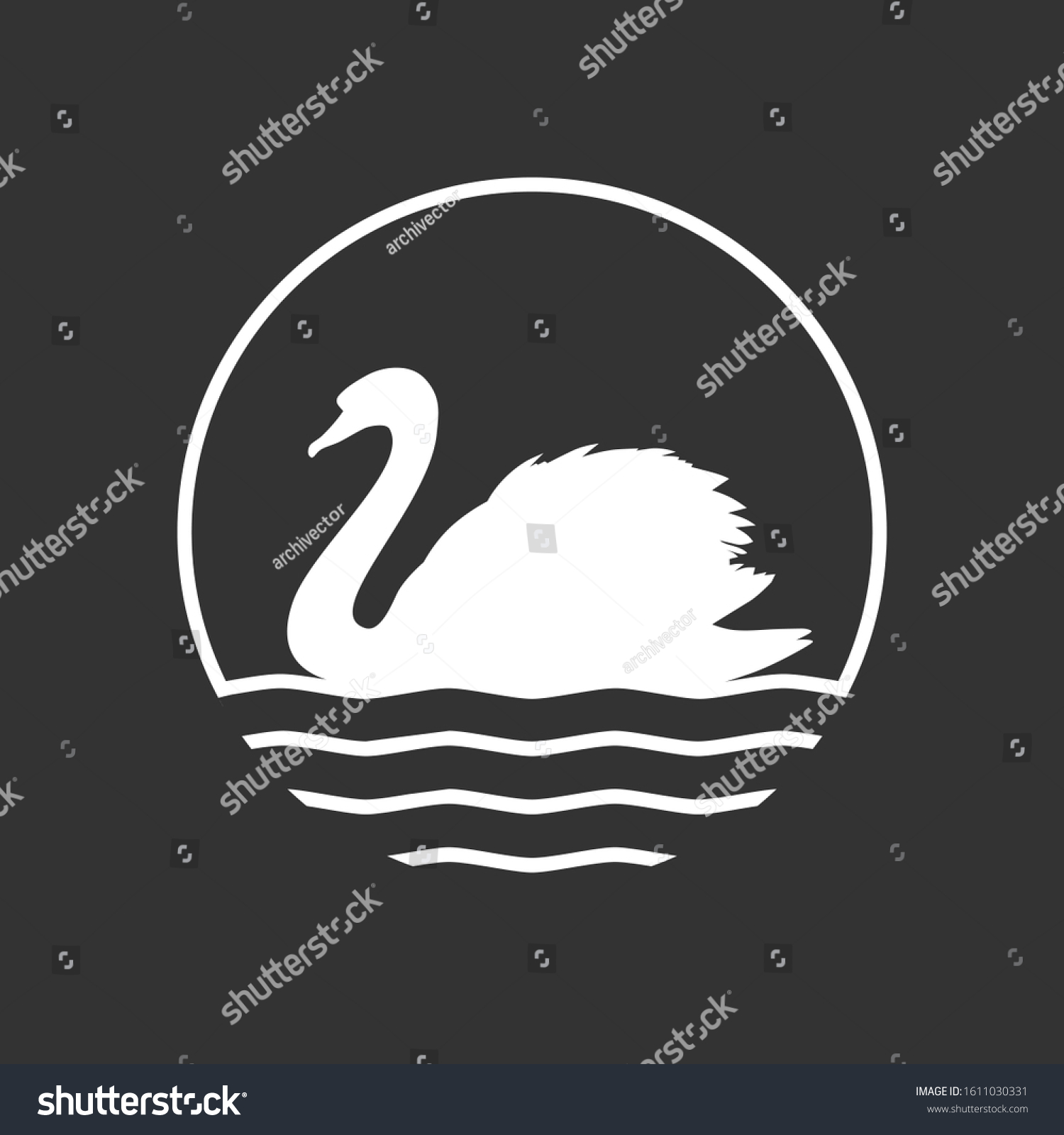 Swan Graphic Icon Water (Royalty Free) 1611030331