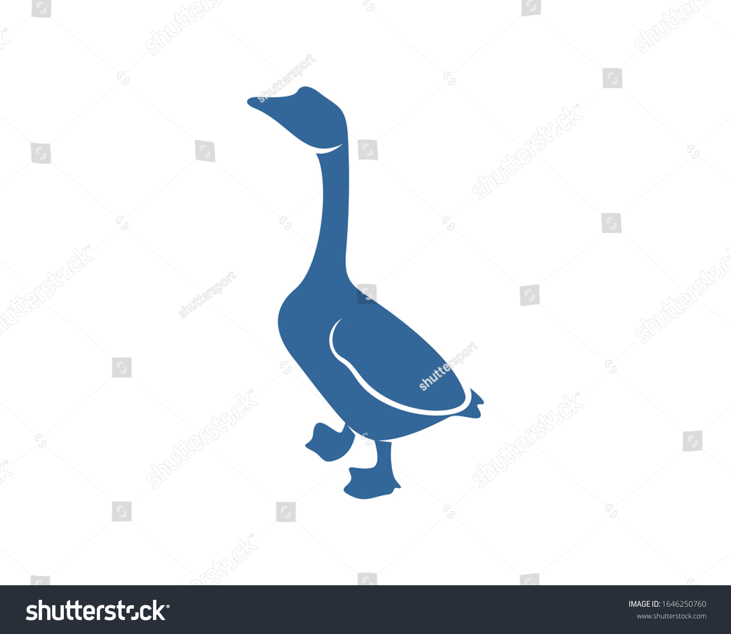 Swan Logo Vector Design Template Silhouette Stock Vector (Royalty Free ...