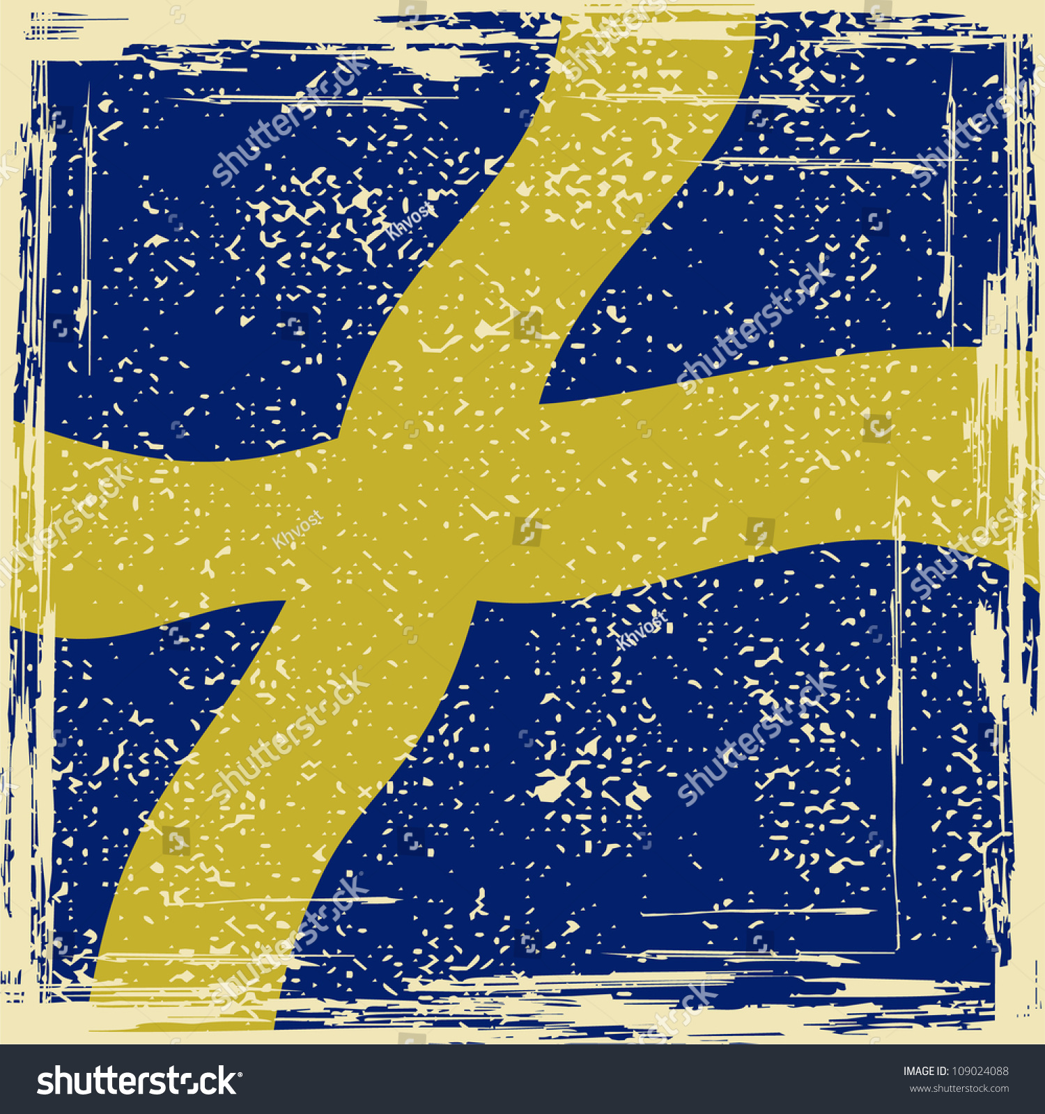 Swedish Grunge Flag Grunge Effect Can Stock Vector (Royalty Free ...