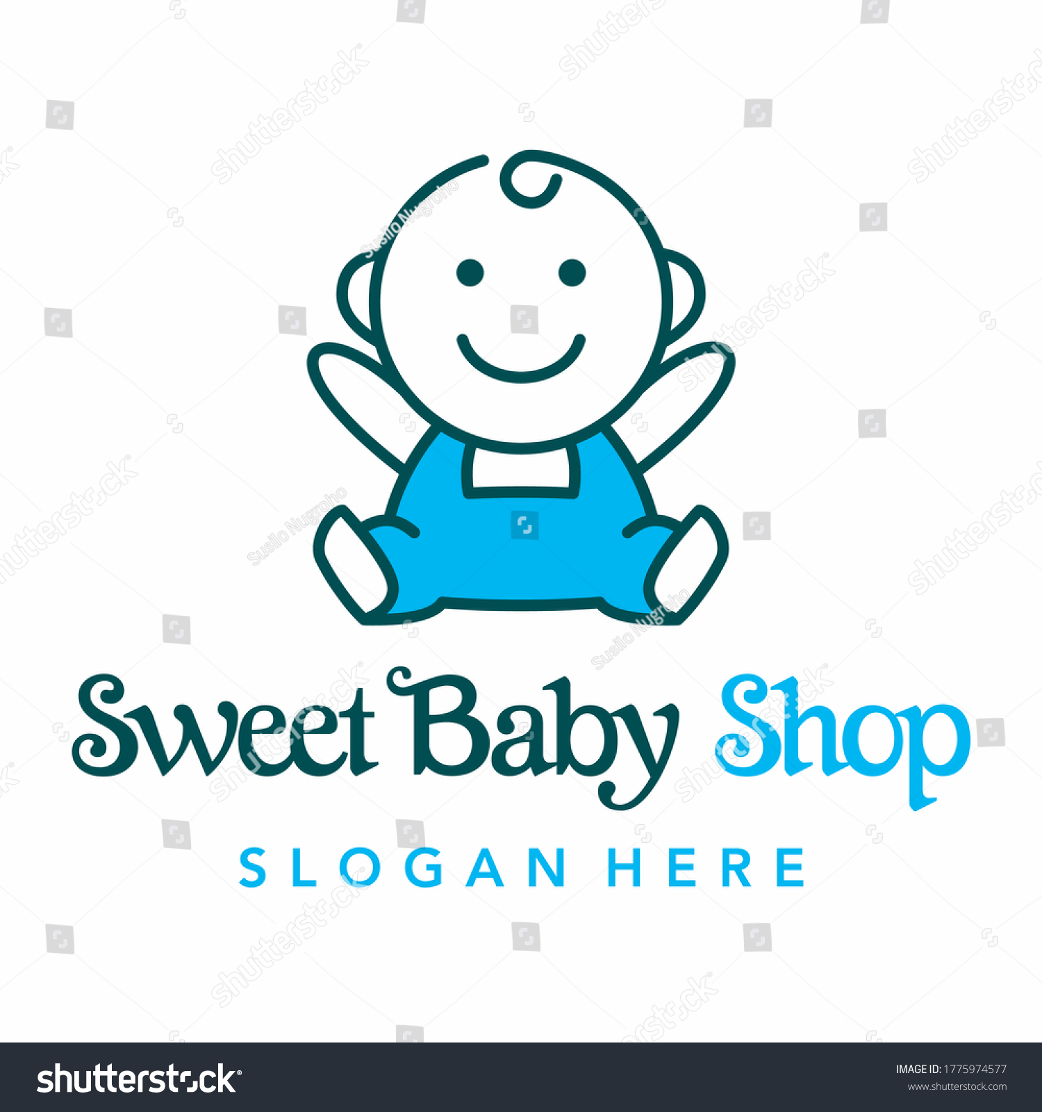 Sweet Baby Shop Logo Baby Cute Stock Vector (Royalty Free) 1775974577 ...