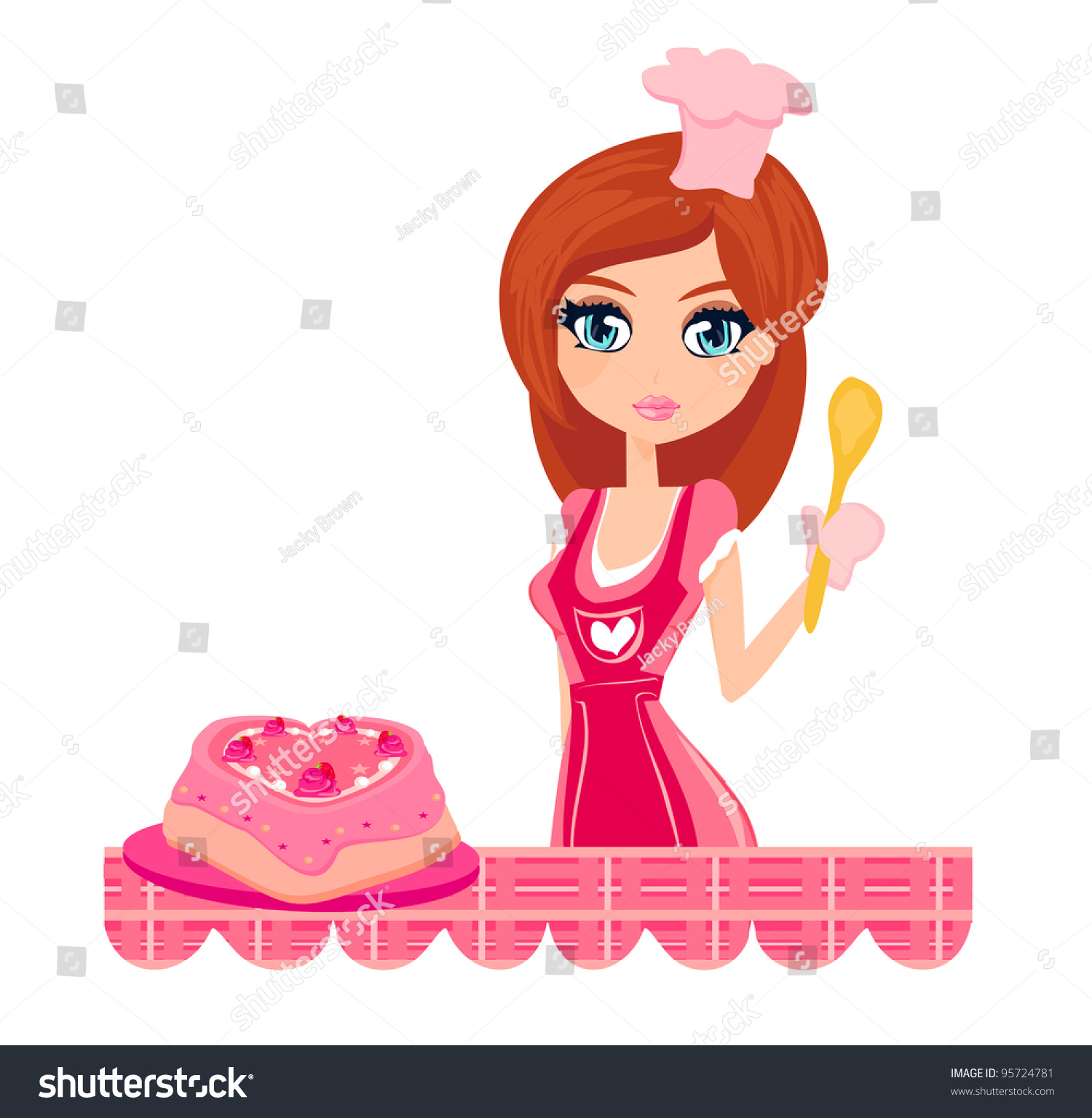 SVG of sweet Housewife cooking svg