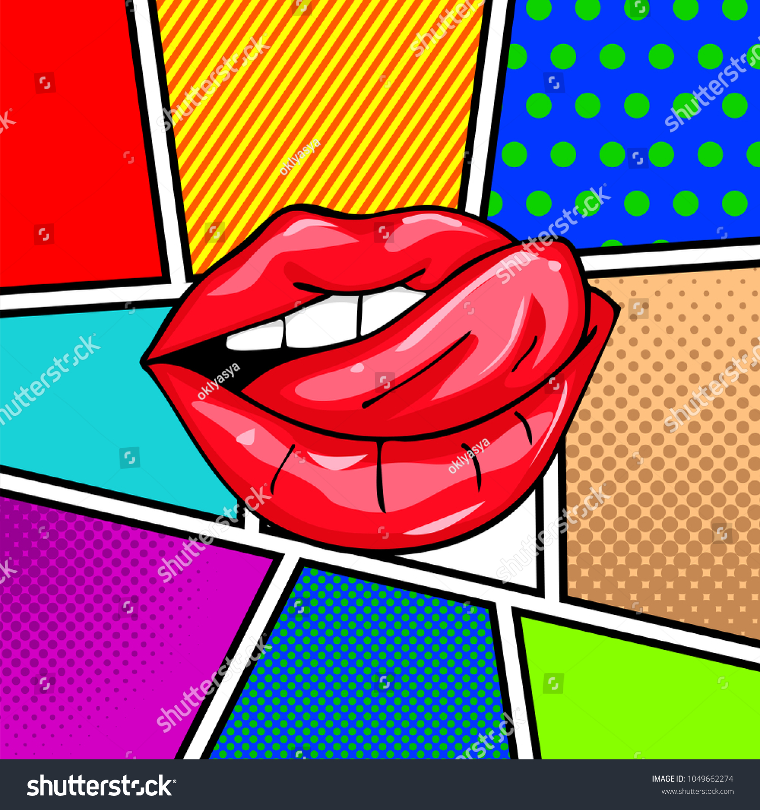 Sweet Sexy Pop Art Pair Glossy Stock Vector Royalty Free 1049662274 Shutterstock 9137