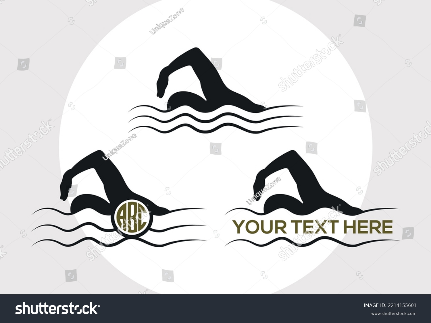 SVG of Swimmer SVG Printable Vector Design svg