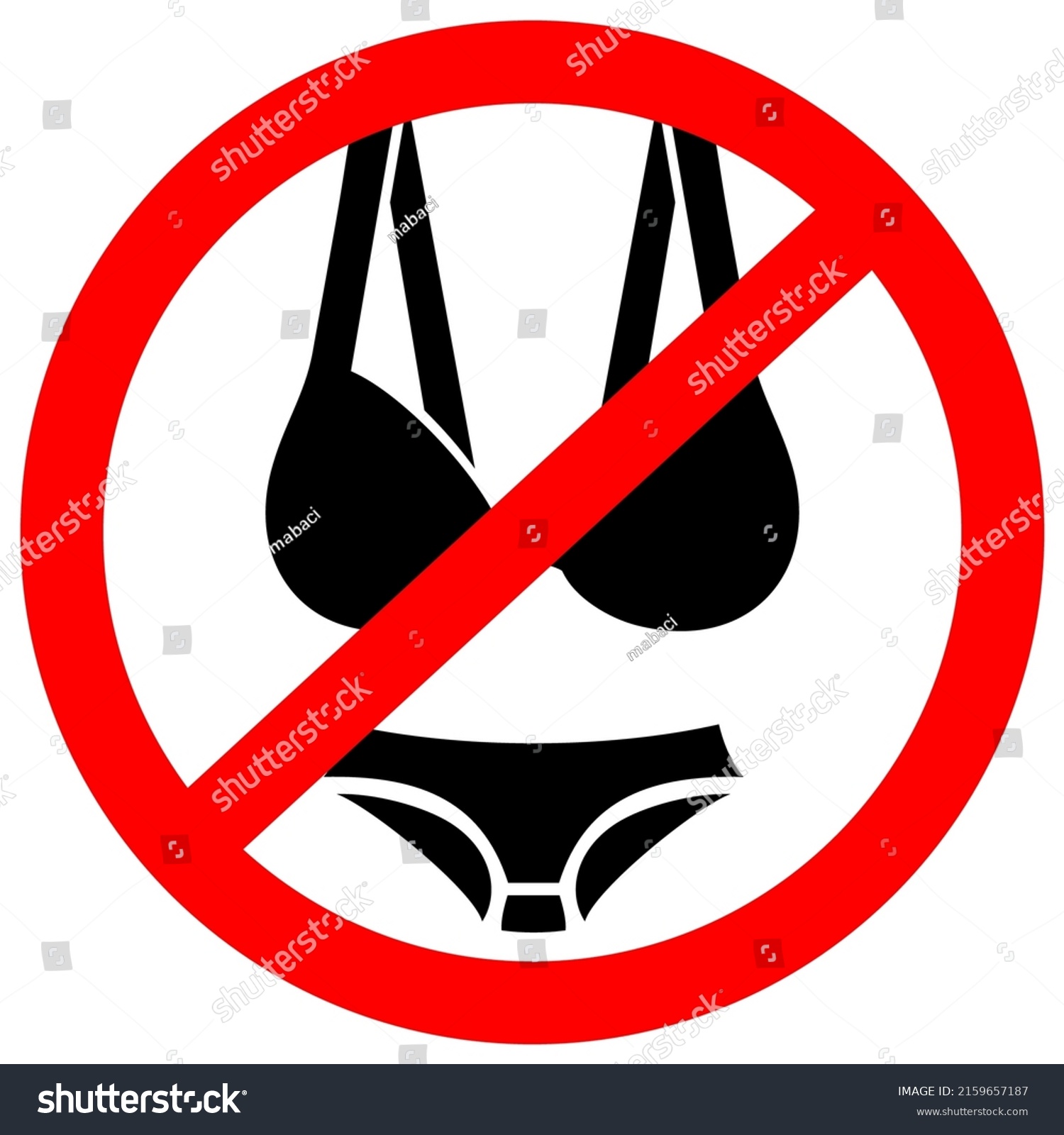 Swimsuit Icon Black White Pictogram Red Stock Vector (Royalty Free ...