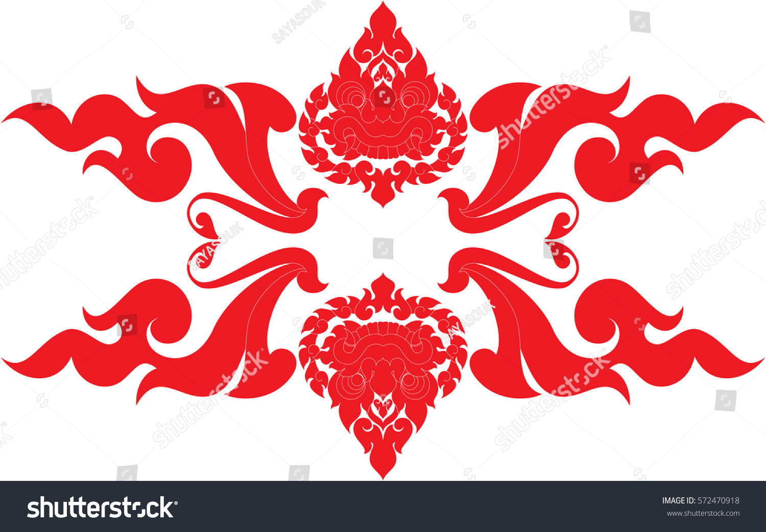 Swirl Tribal Giant Face Swirl Floral Stock Vector Royalty Free 572470918   Stock Vector Swirl Tribal Giant Face With Swirl Floral Wing Vector Illustration Southeast Asia Art Design 572470918 