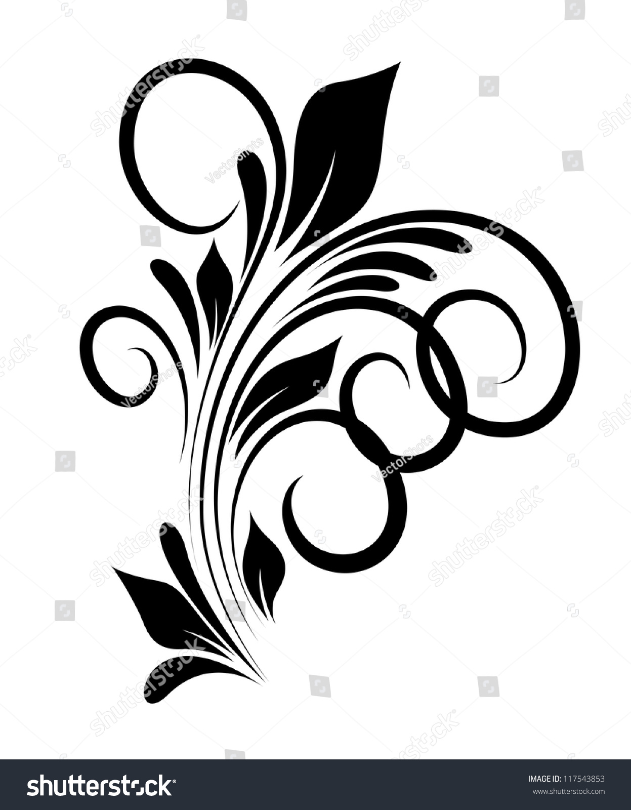 Swirl Vector Design Stock Vector 117543853 - Shutterstock