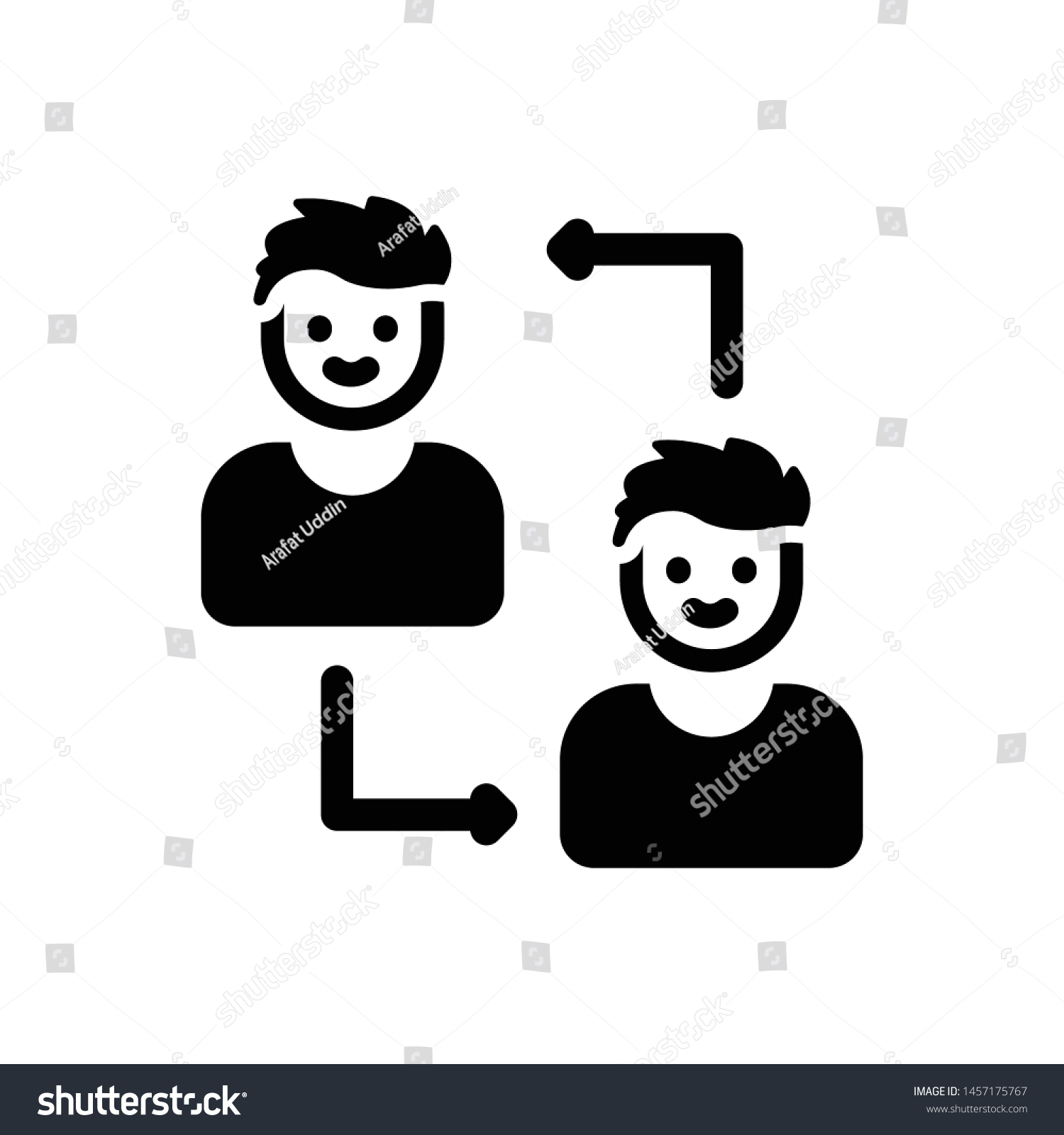 Switch Change User Account Icon Stock Vector Royalty Free