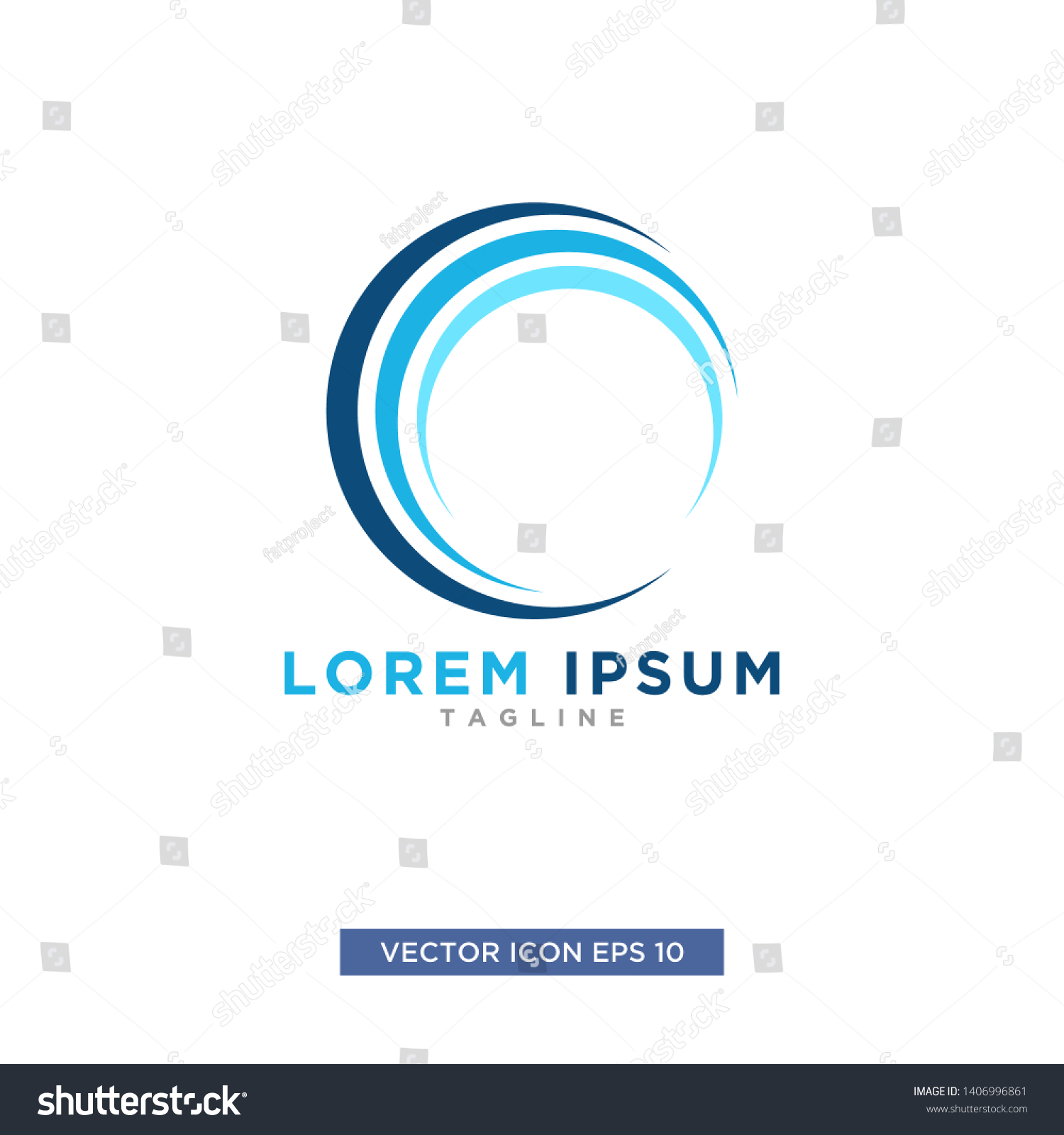 Swoosh Circle Logo Vector Illustration Stock Vector (Royalty Free ...