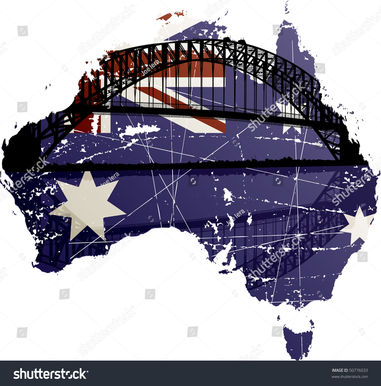 Sydney Harbour Bridge Stock Vector Illustration 50776033 : Shutterstock