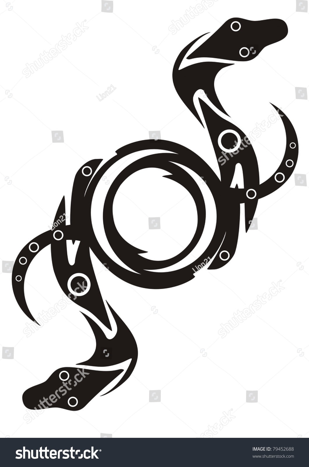 Symbol Lizard Stock Vector 79452688 - Shutterstock