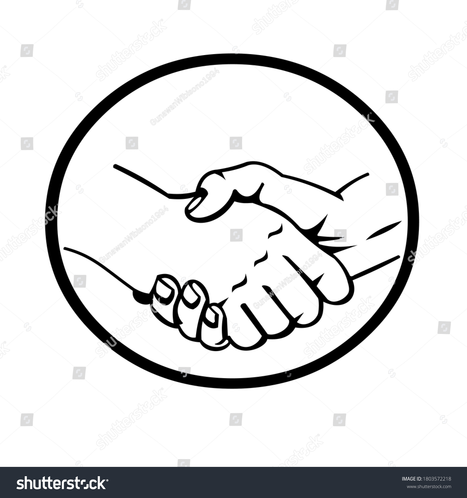 Symbol Brotherhood Peace Stock Vector (Royalty Free) 1803572218 ...