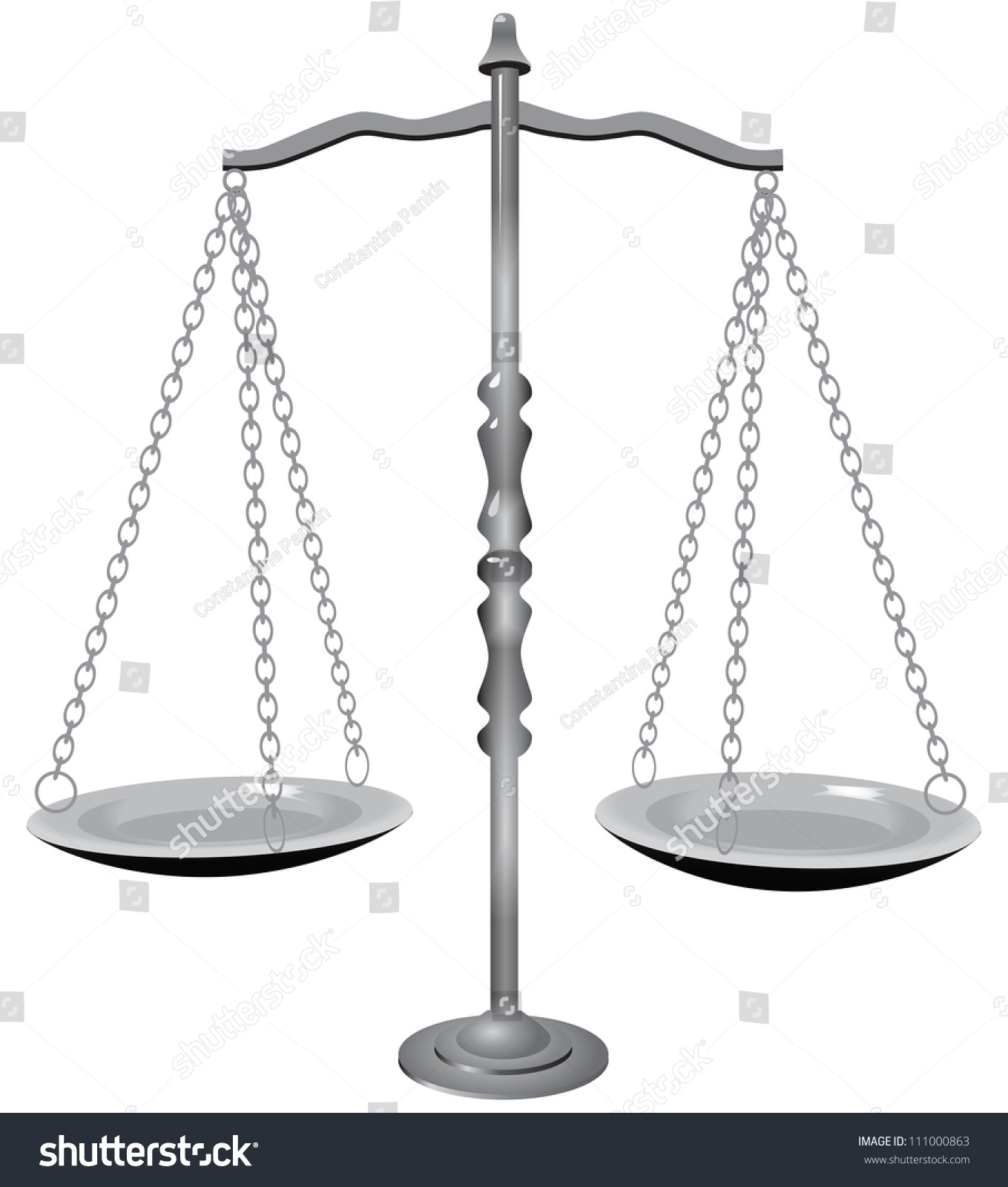 Symbol Of Justice - The Scales. Vector Illustration. - 111000863 ...