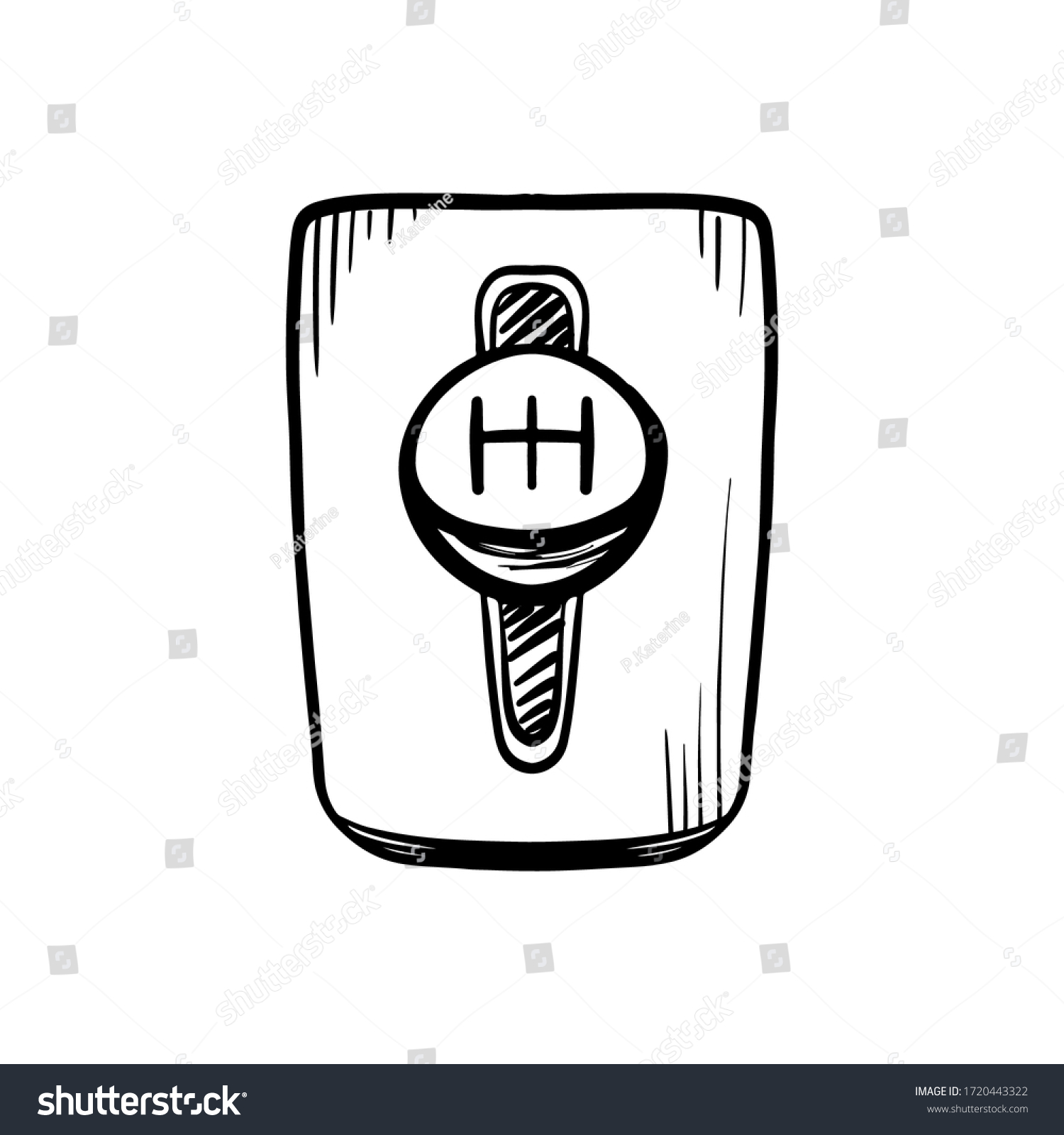 Symbol Manual Mechanic Car Gearbox Outline Stock Vector (Royalty Free ...