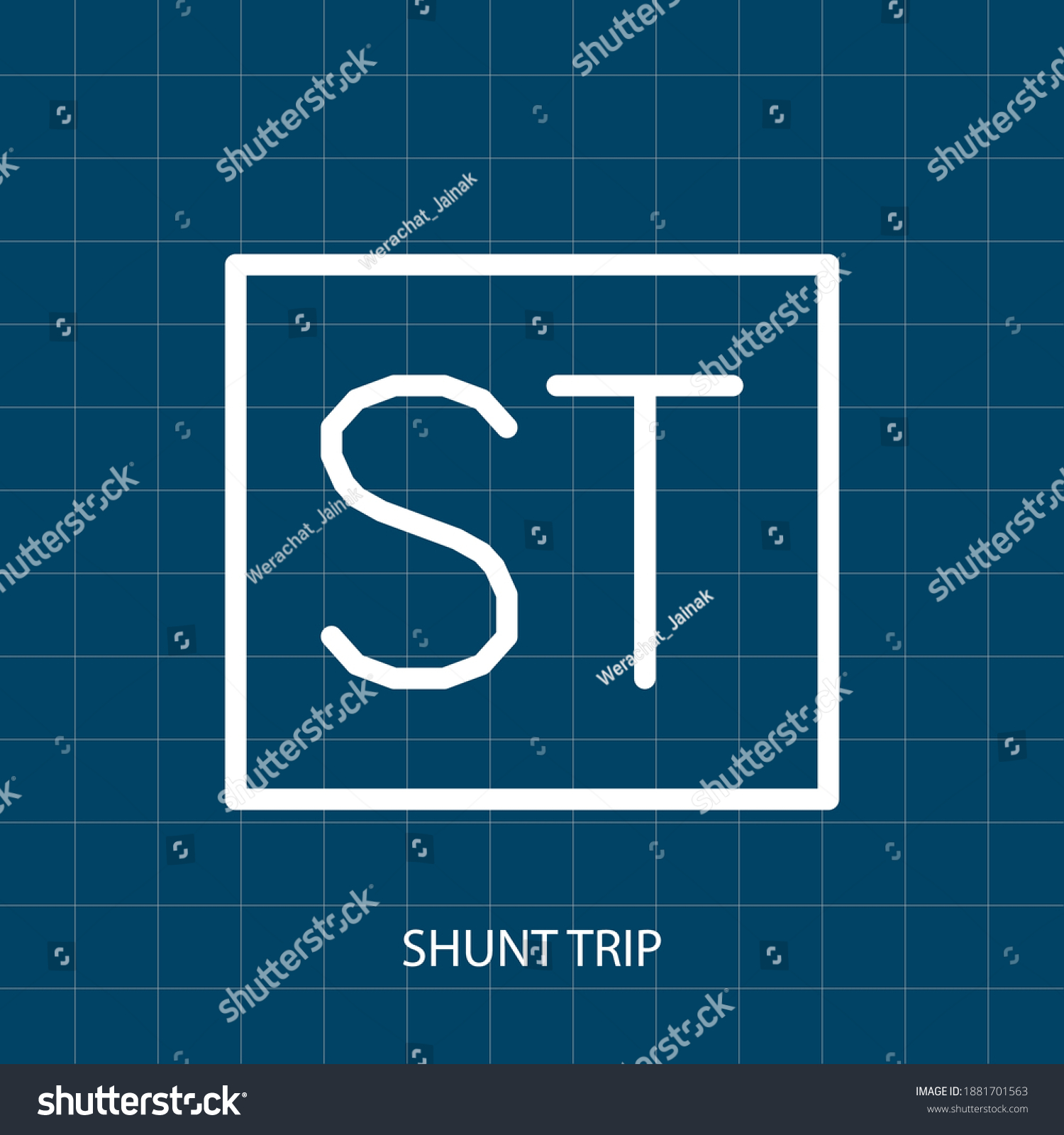 shunt trip electrical symbol