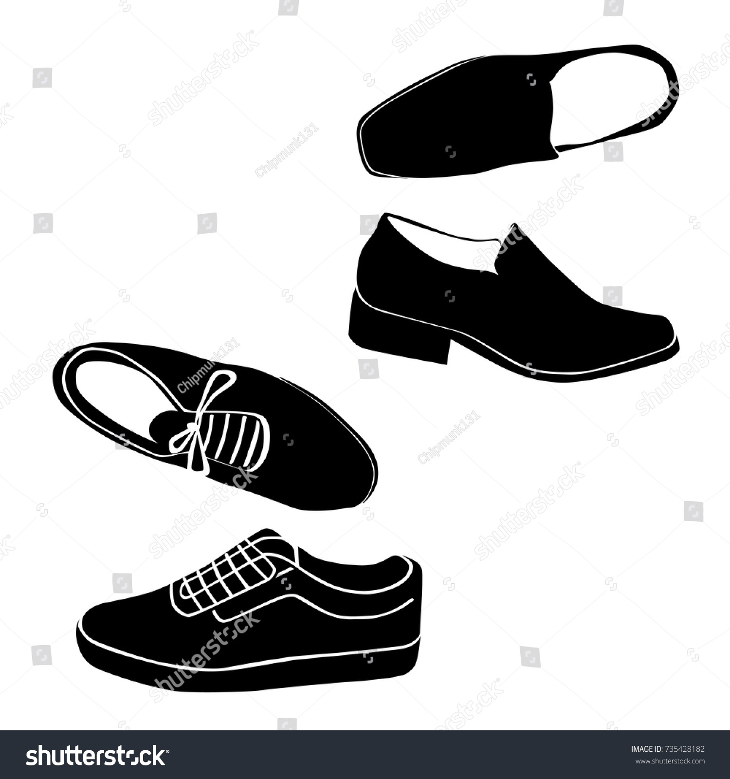 black sports shoes for office