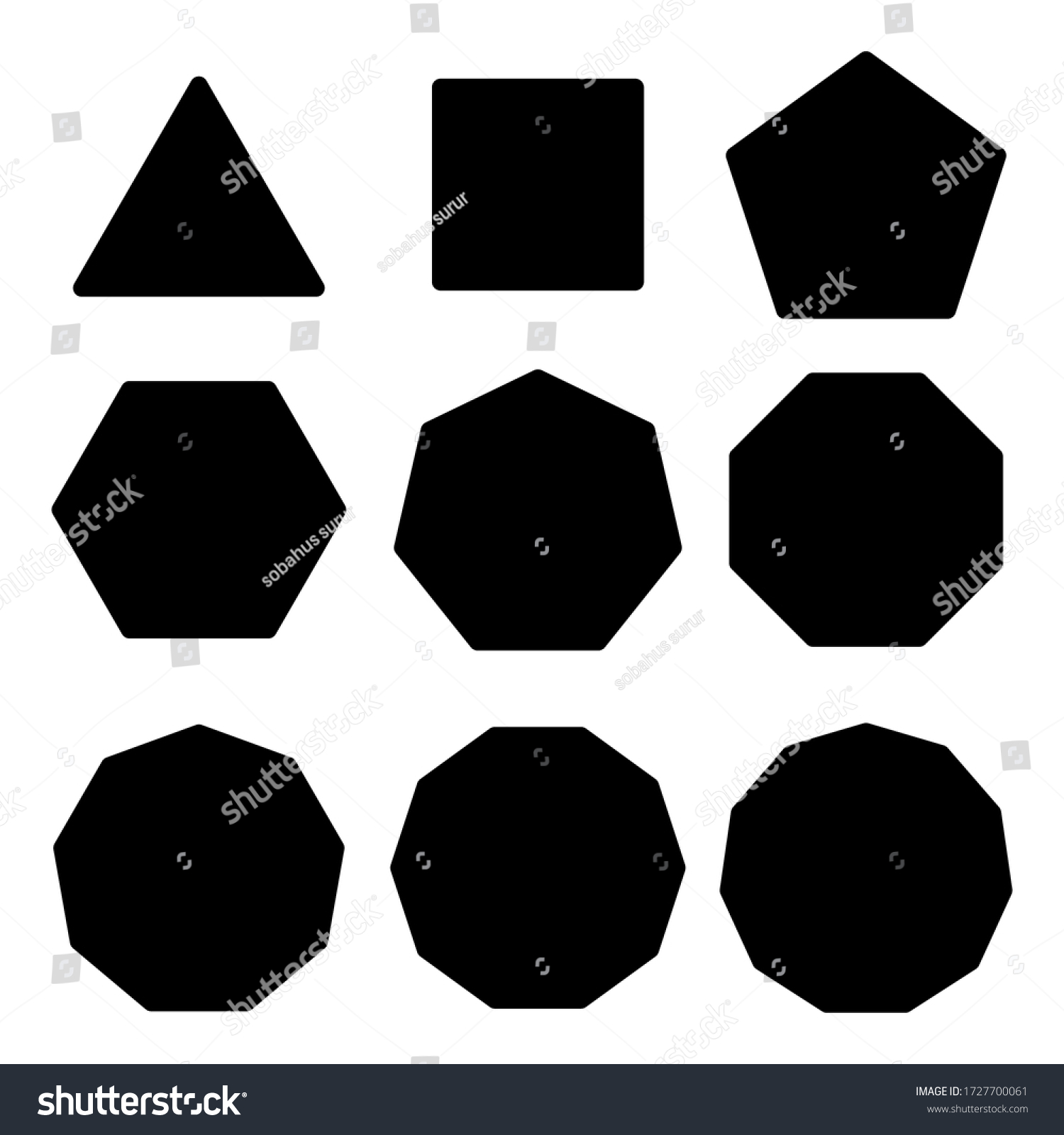 記号三角形 長方形 五角形 六角形 六角形 八角形 デザインテンプレートのベクター画像 のベクター画像素材 ロイヤリティフリー