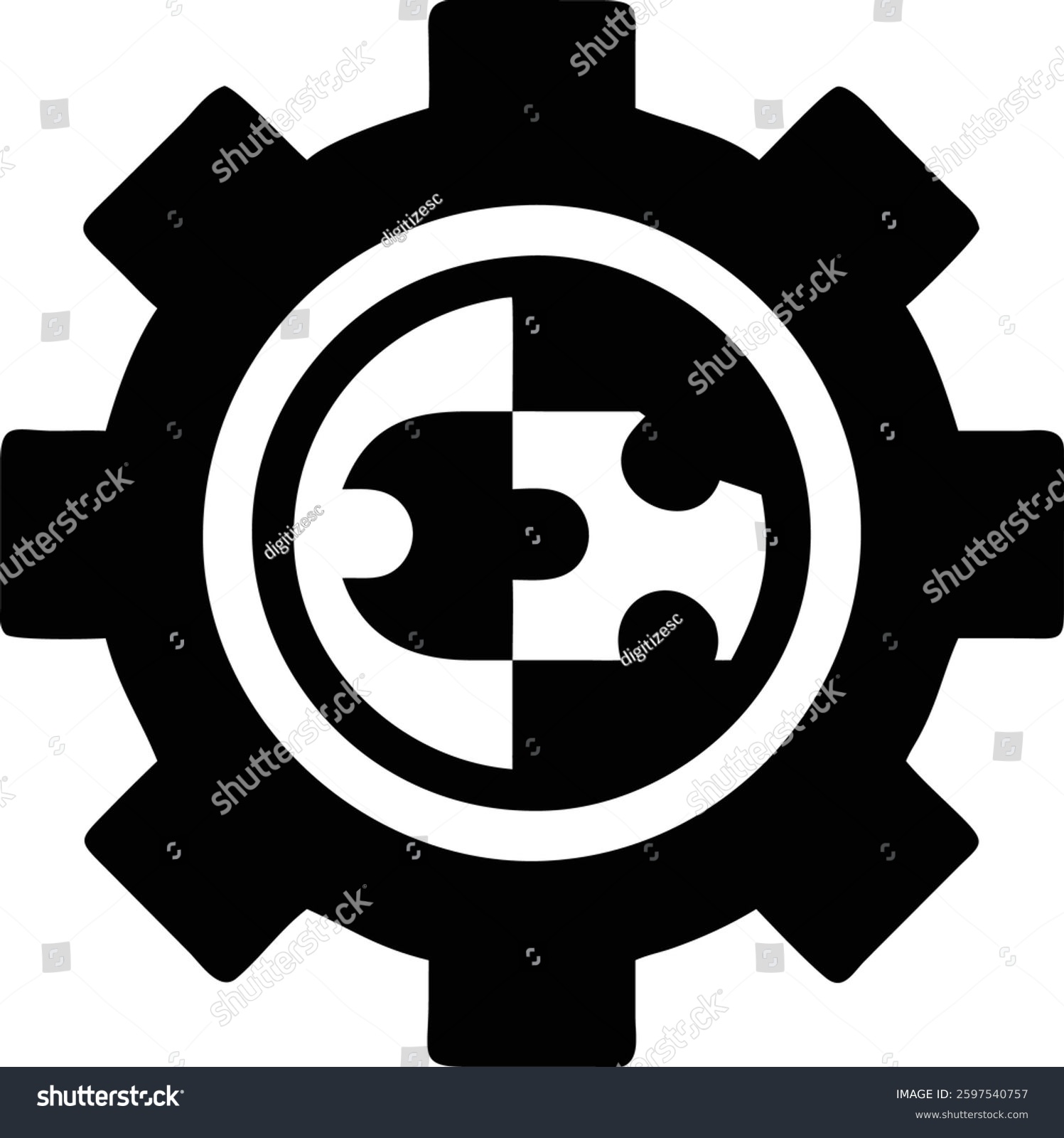 recommend clip art: Symbolic engineering and innovation concept in clean line art