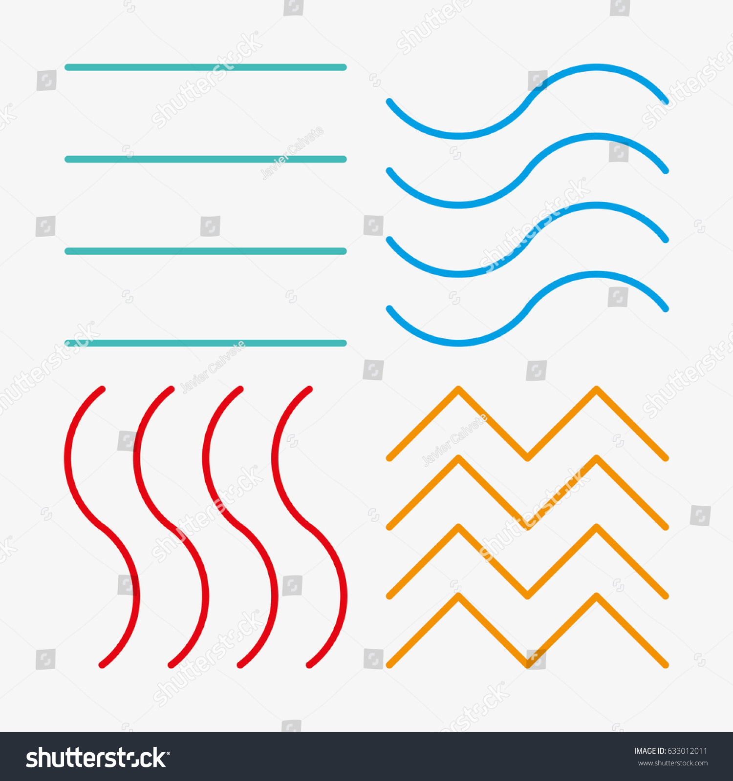 symbols earth fire air water stock vector royalty free 633012011