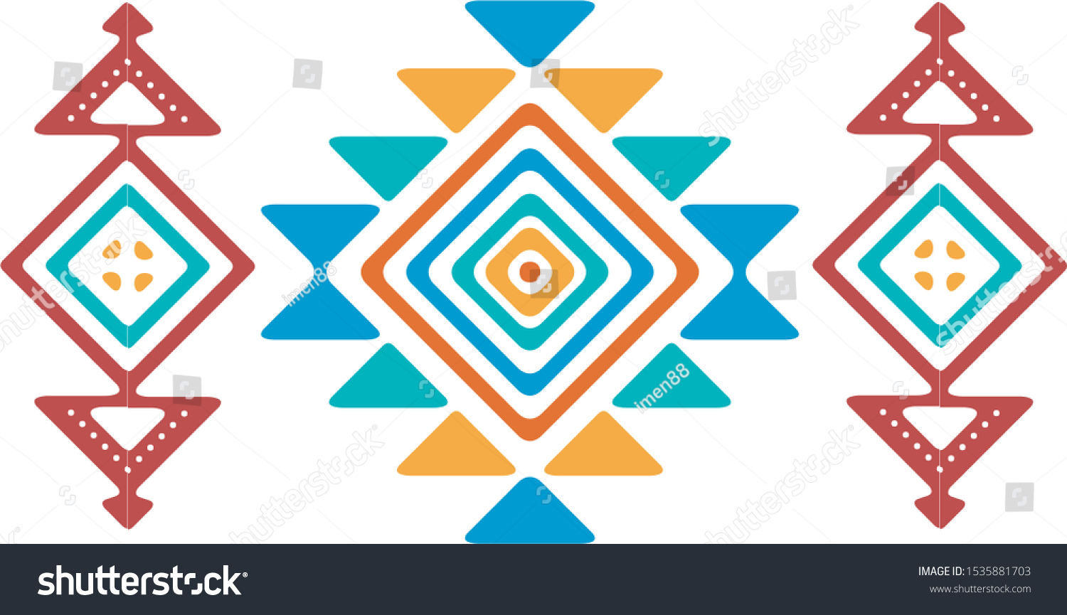 Symbols Amazigh Culture Stock Vector (Royalty Free) 1535881703