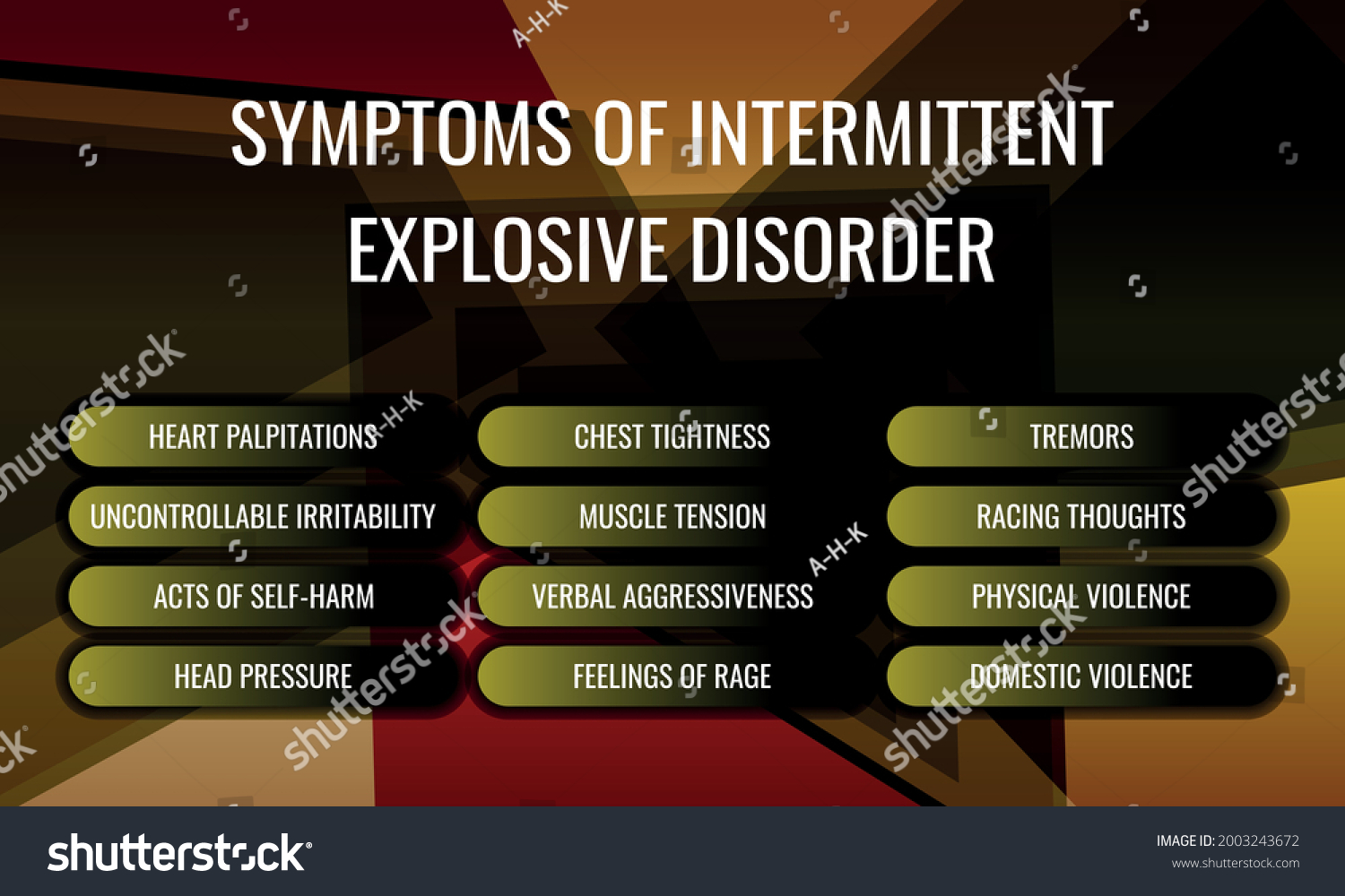 2 張 Symptoms Intermittent Explosive Disorder 圖片、庫存照片和向量圖 Shutterstock 